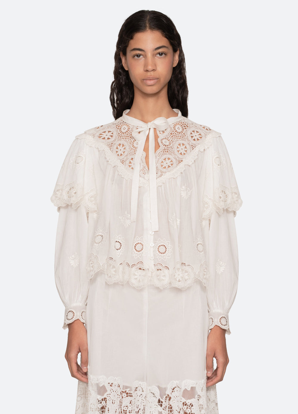 Sea New York Sofia L/S Top - Cream
