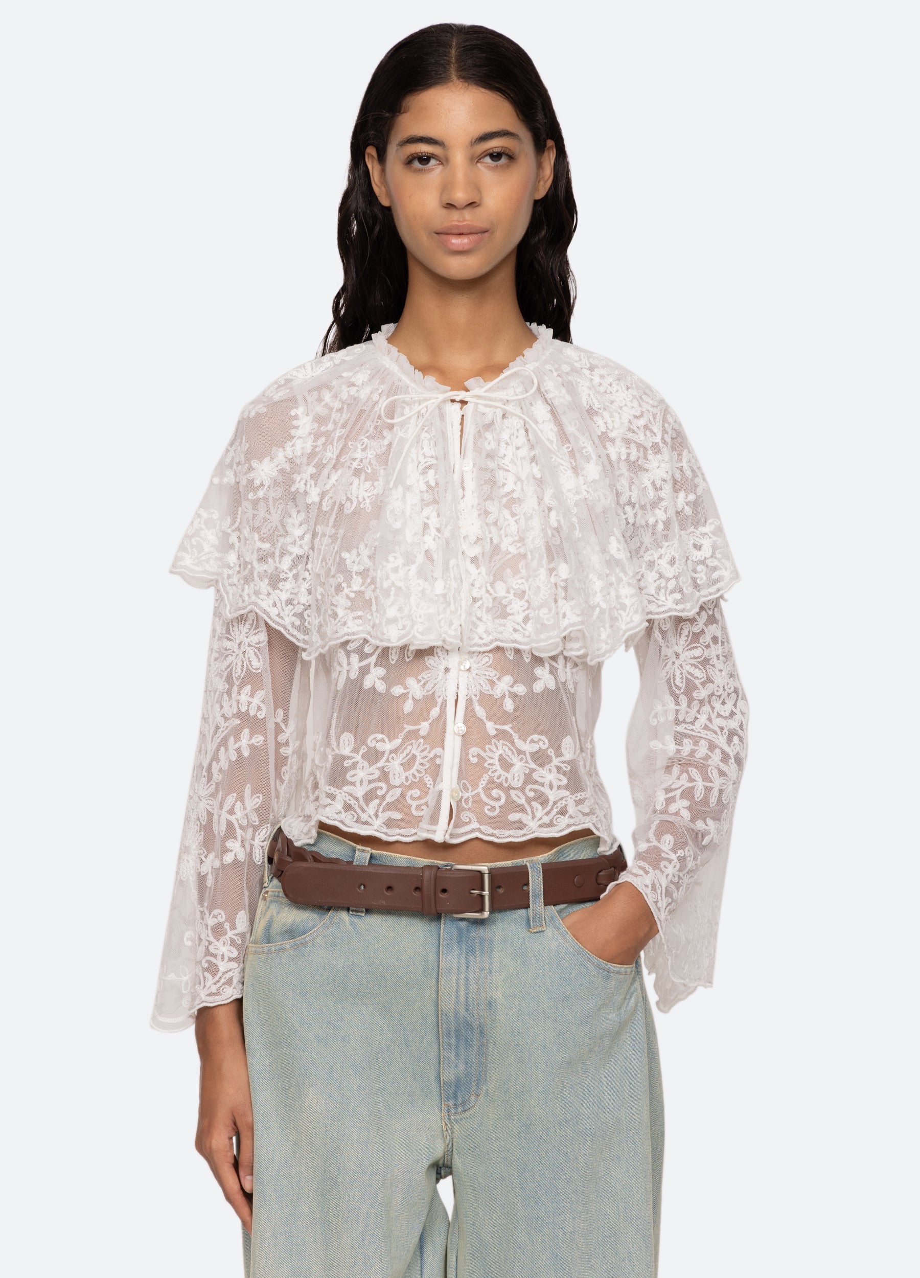 Sea New York Marja Blouse - Pearl