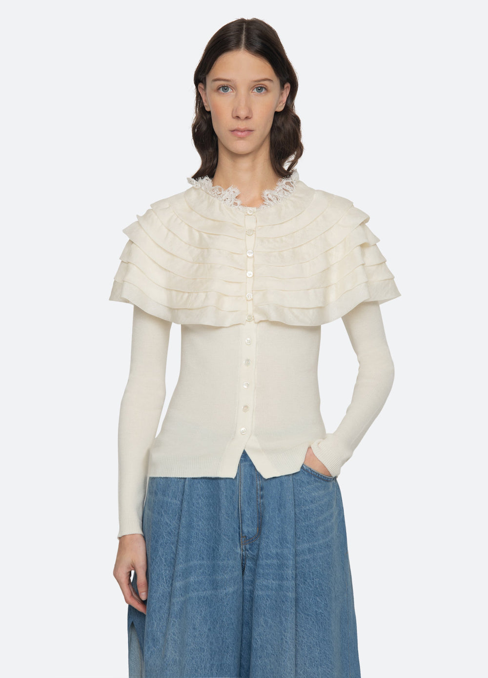 Sea New York Wanda Cardigan - Cream