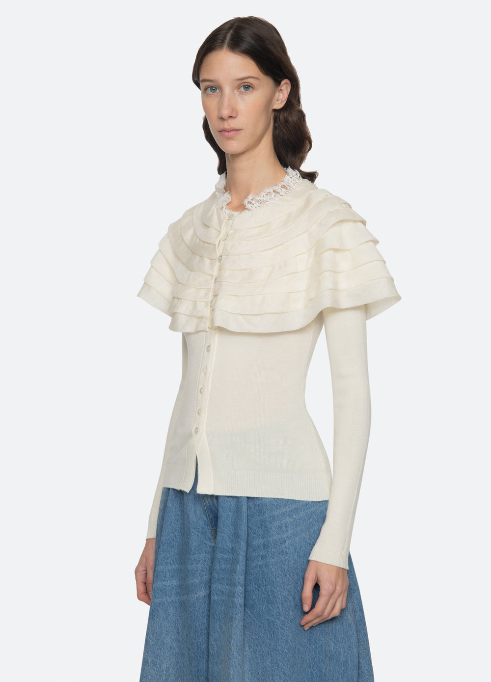 Sea New York Wanda Cardigan - Cream