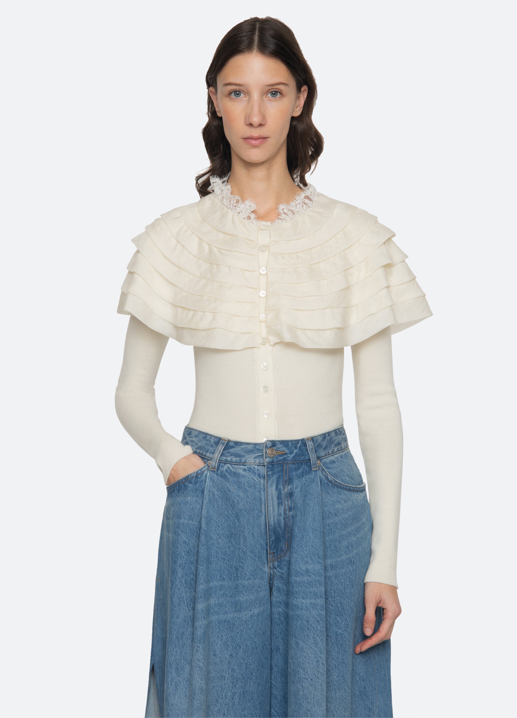 Sea New York Wanda Cardigan - Cream