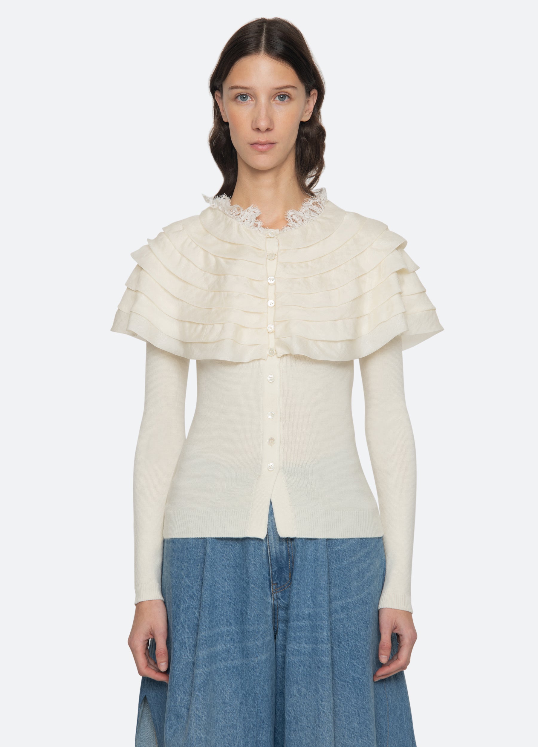 Sea New York Wanda Cardigan - Cream