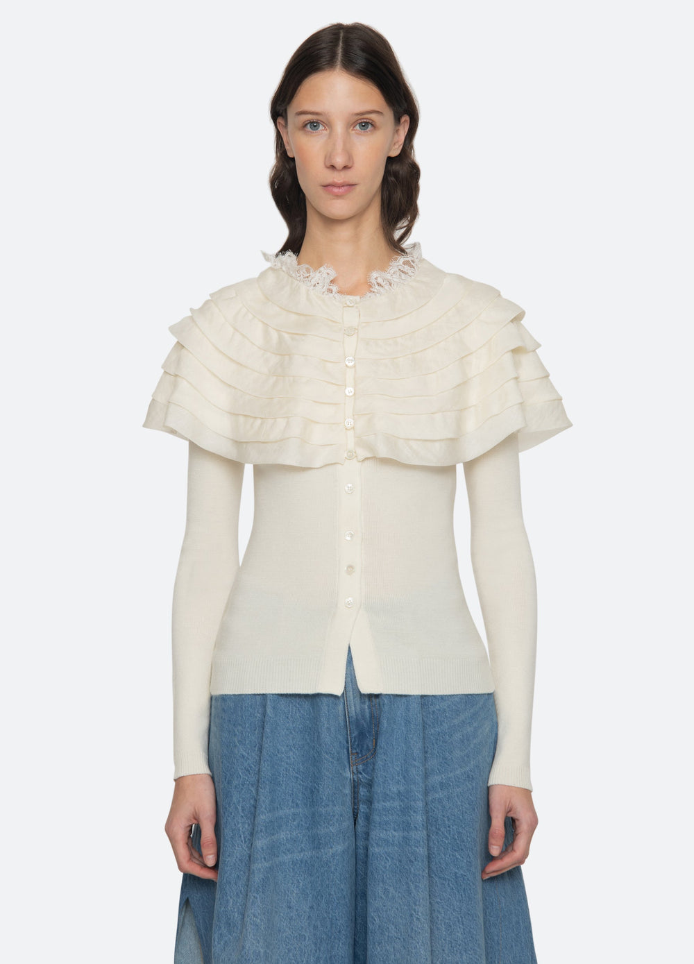 Sea New York Wanda Cardigan - Cream