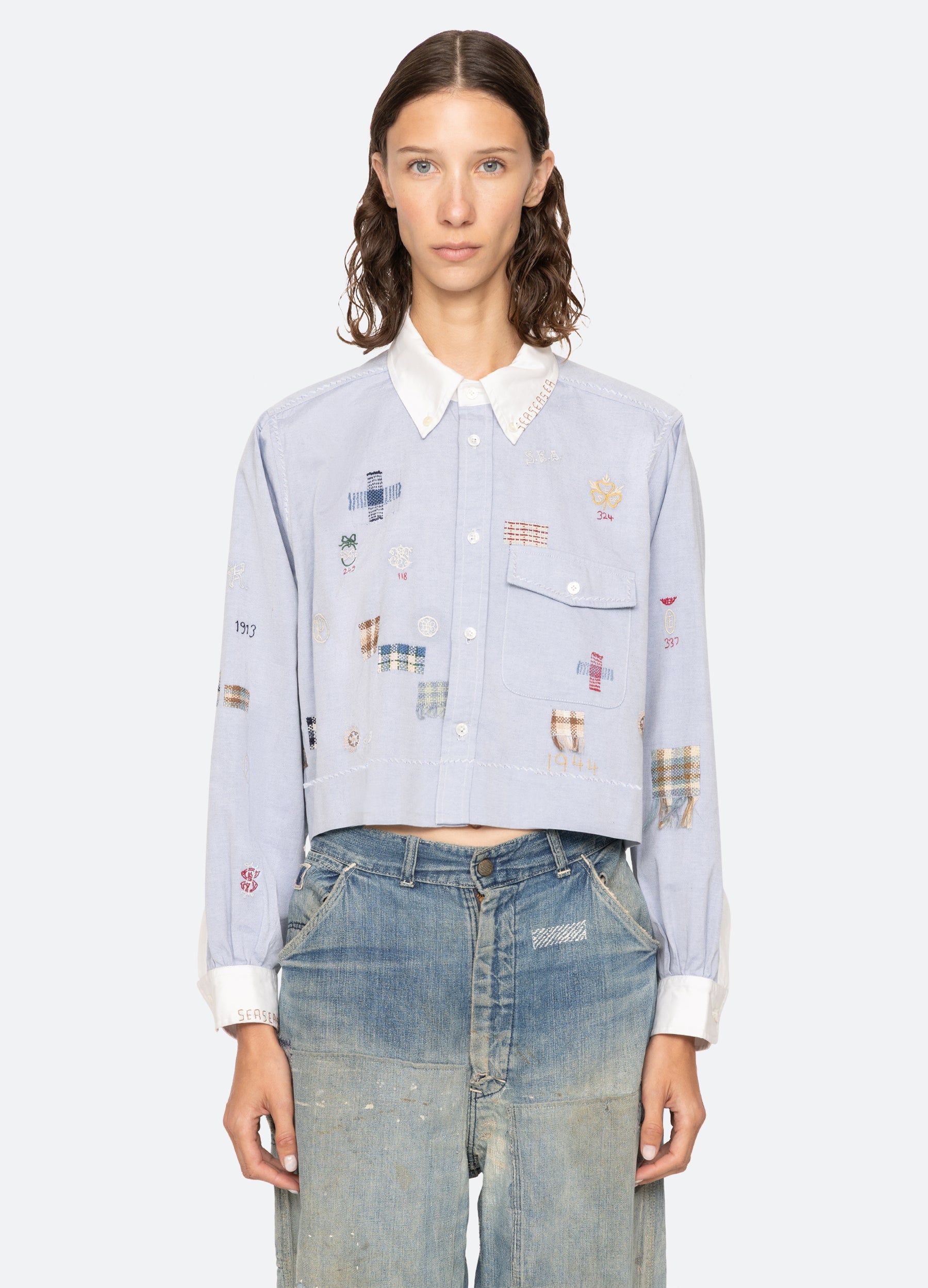Sea New York Claira L/S Shirt - Blue