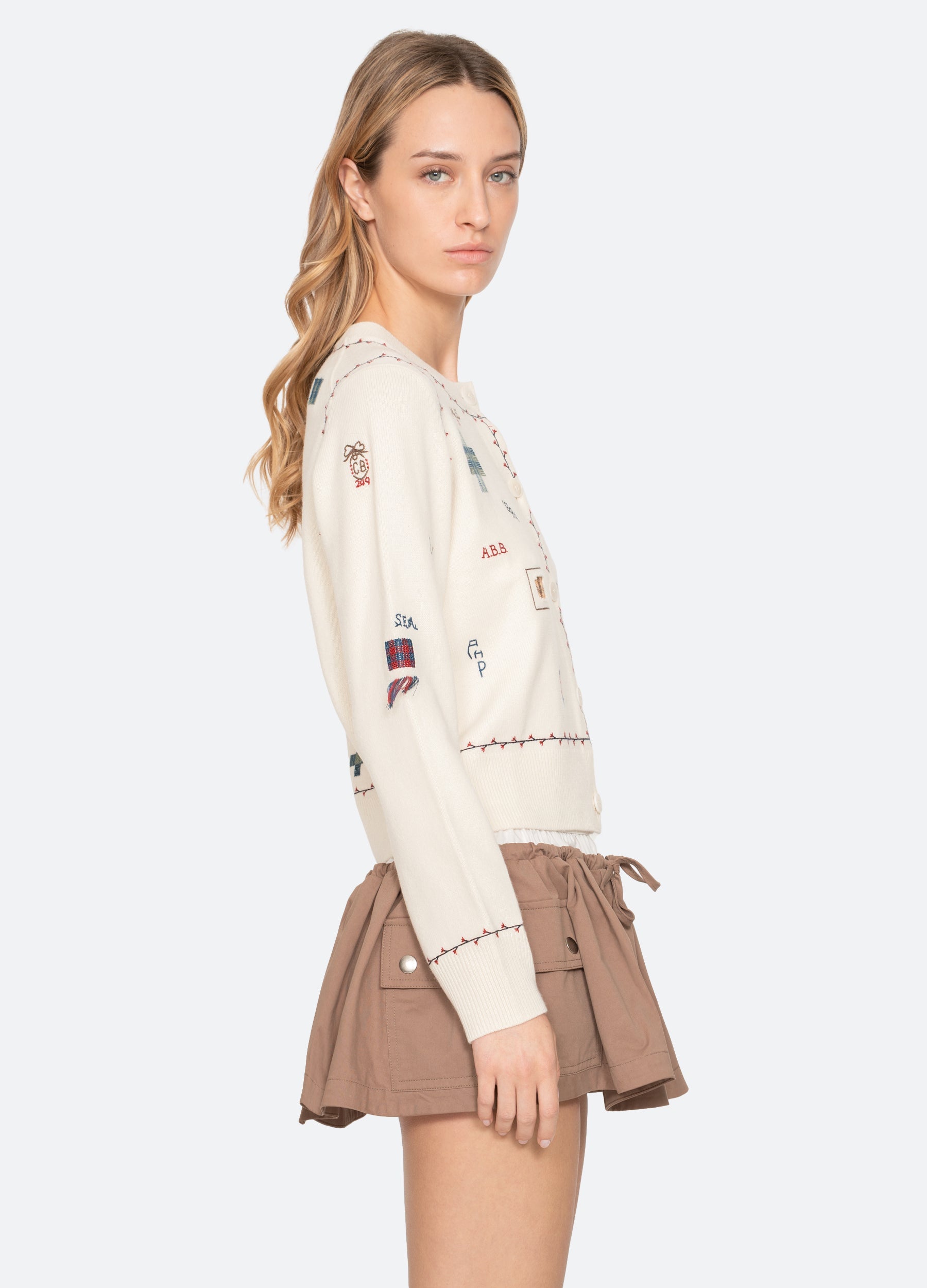 Sea New York Claira Cardigan - Cream