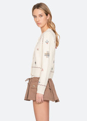 Sea New York Claira Cardigan - Cream