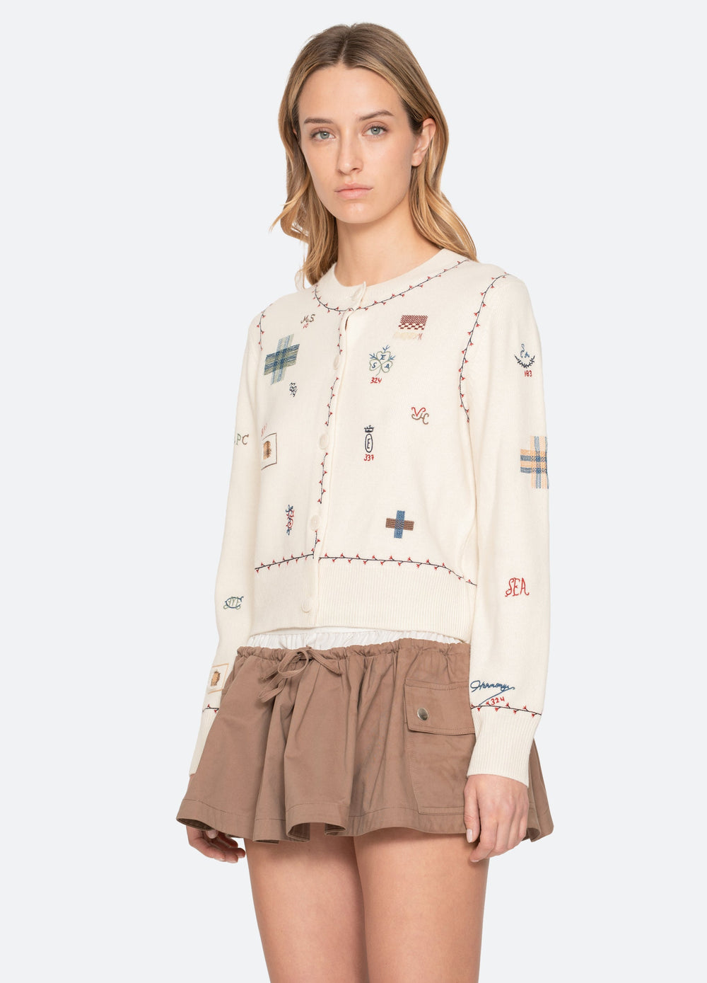 Sea New York Claira Cardigan - Cream