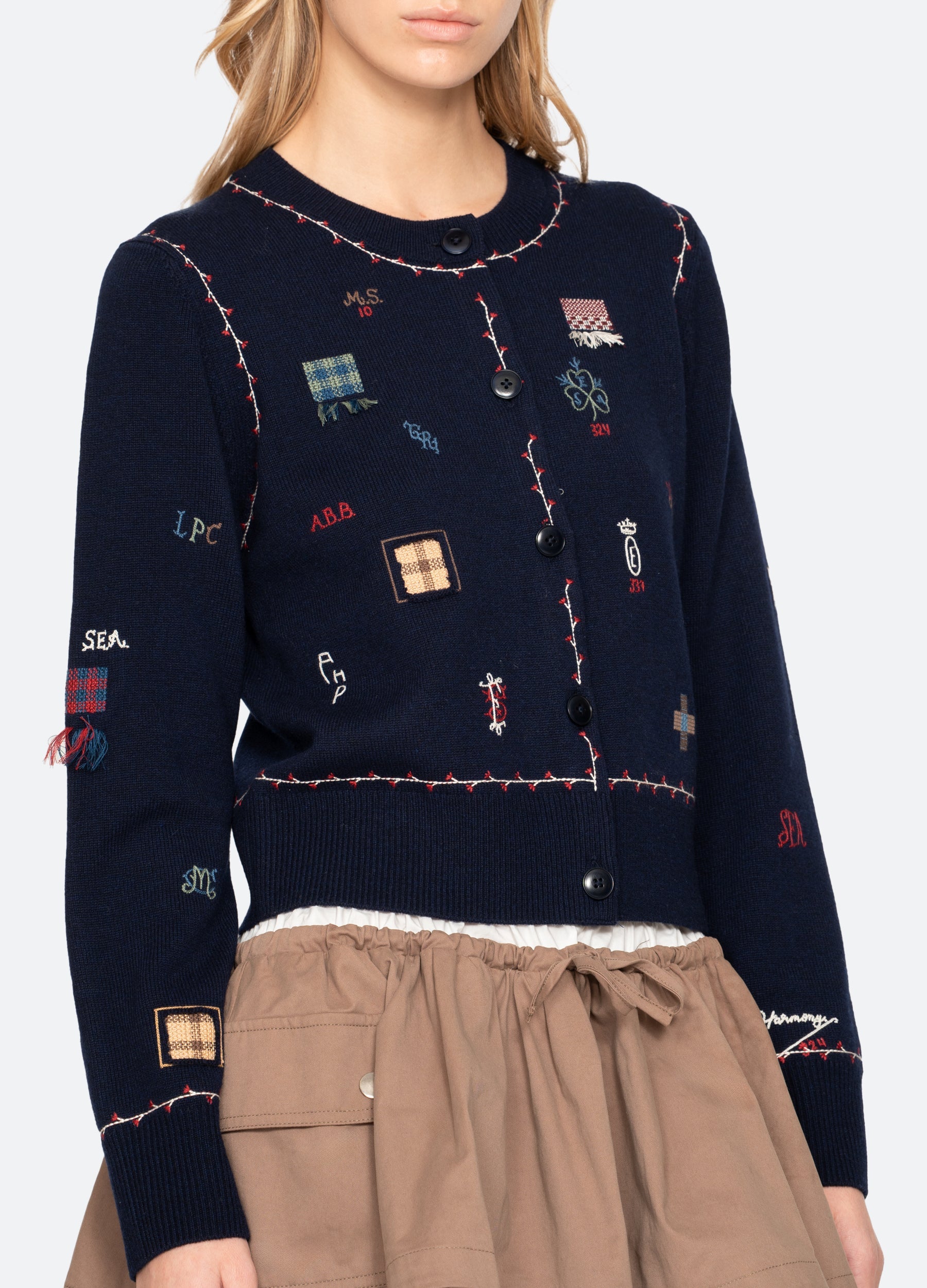Sea New York Claira Cardigan - Cream