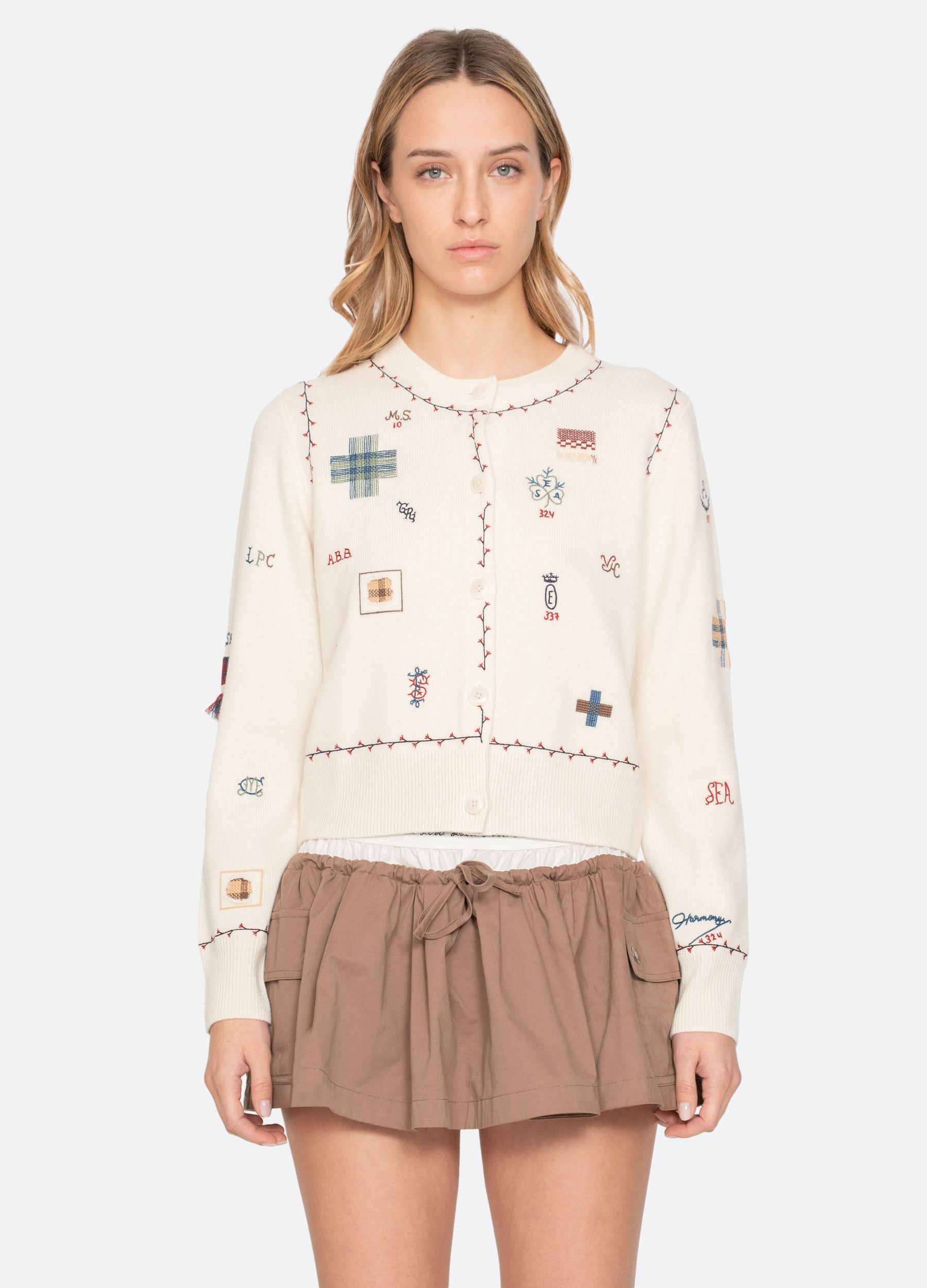 Sea New York Claira Cardigan - Cream