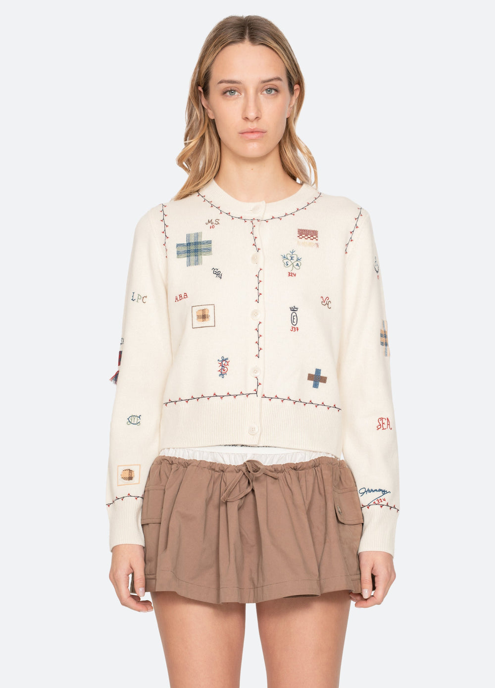 Sea New York Claira Cardigan - Cream