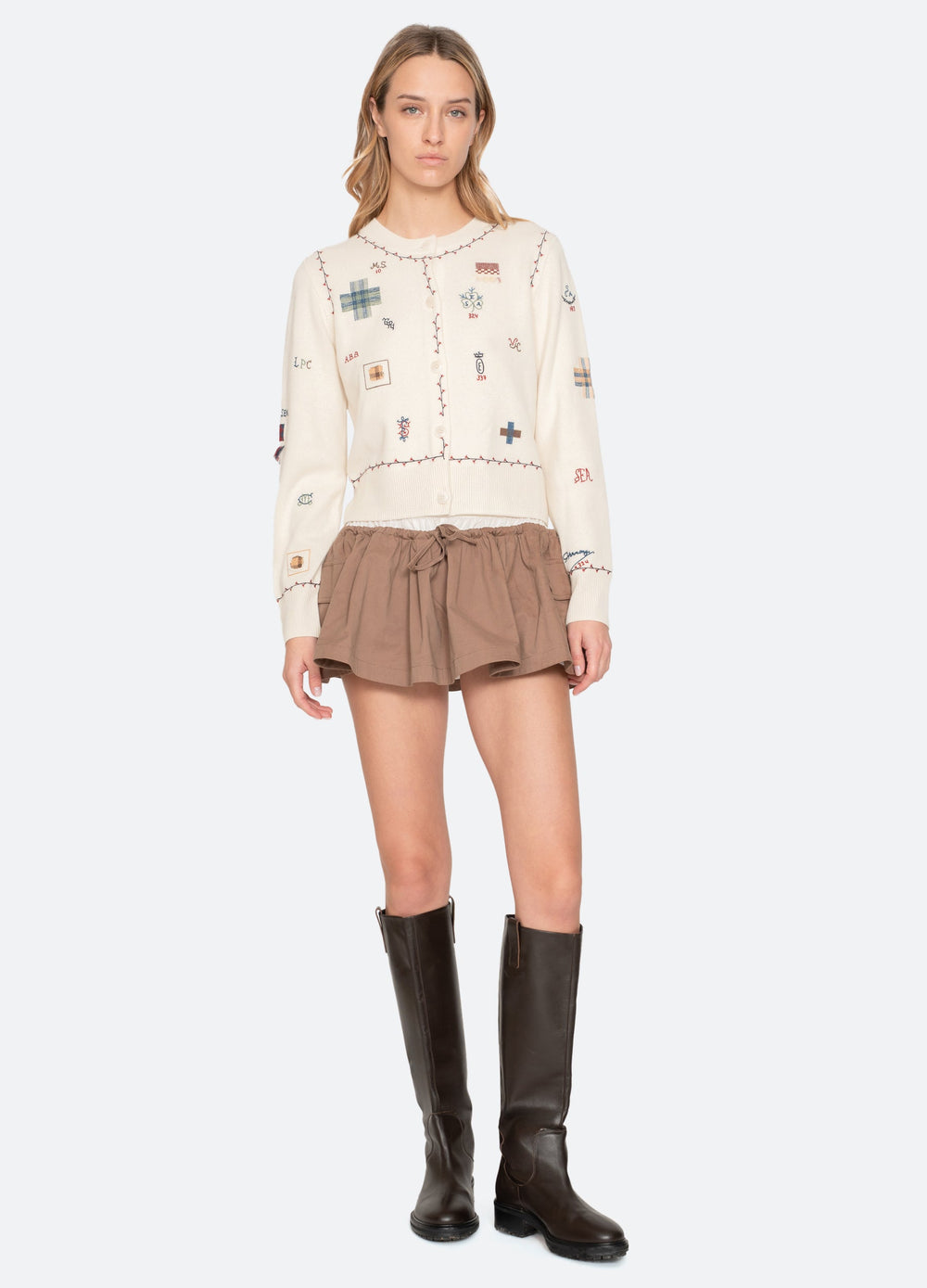 Sea New York Claira Cardigan - Cream