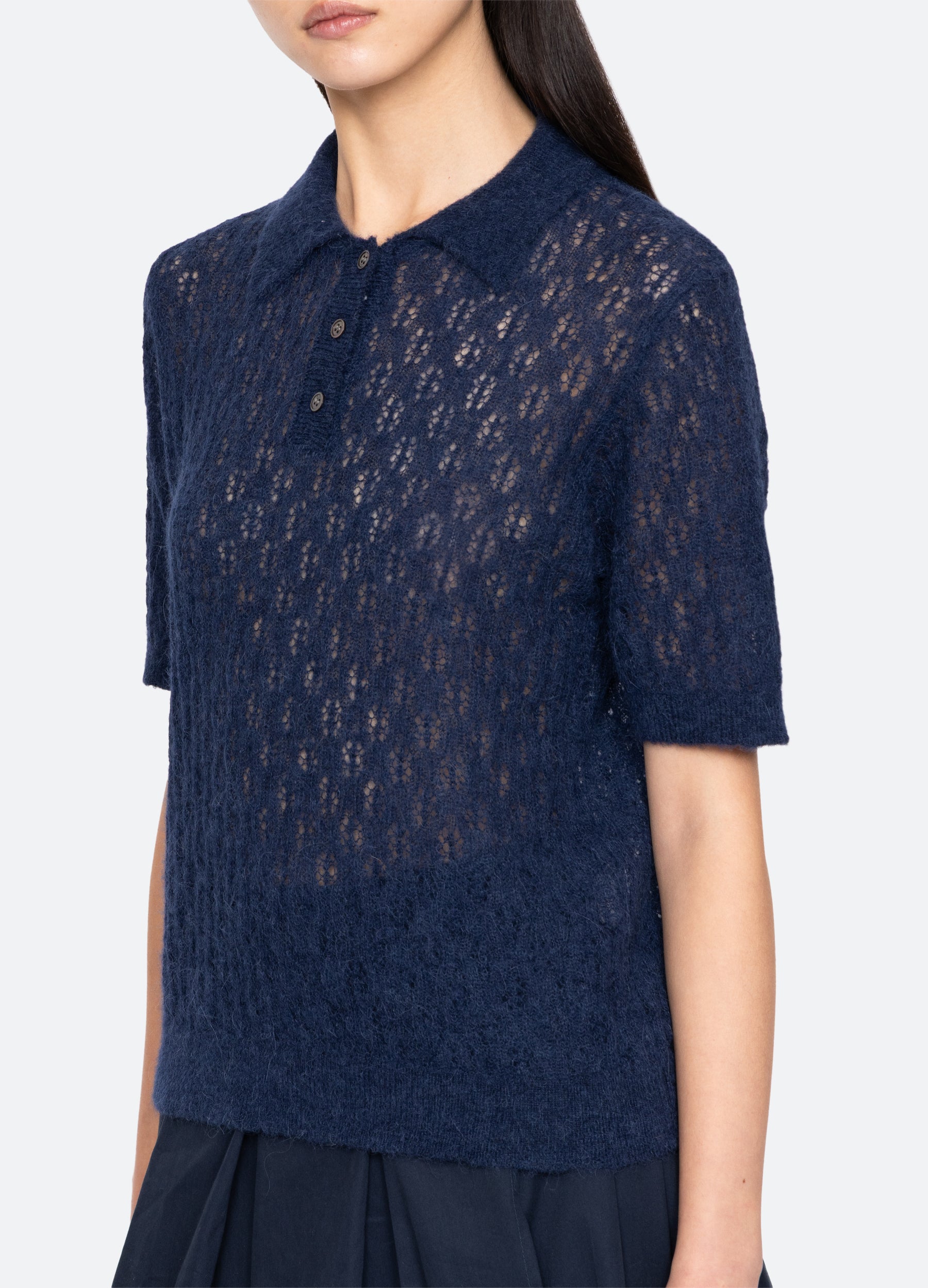 Sea New York Teagan S/S Sweater - Cream