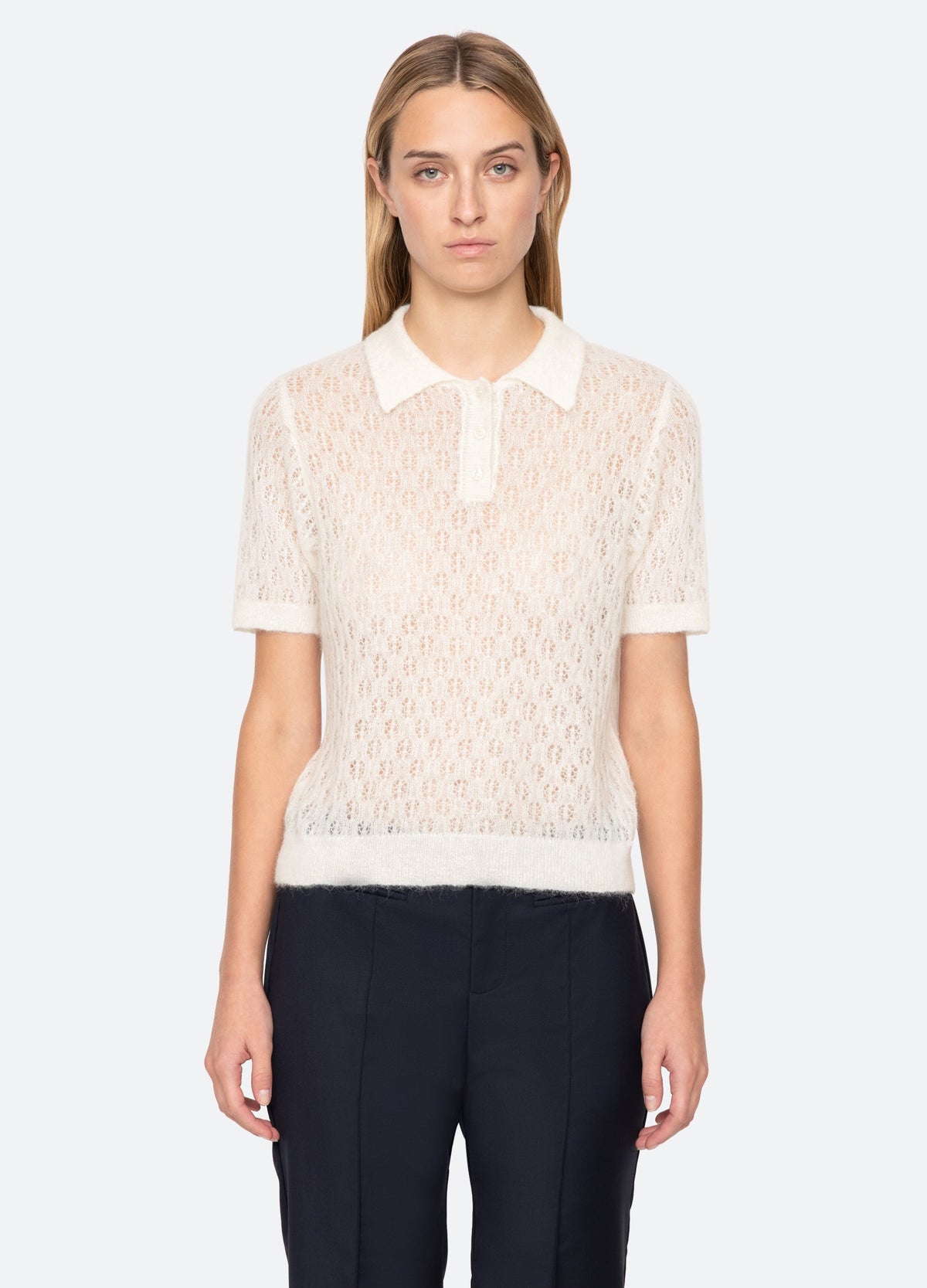 Sea New York Teagan S/S Sweater - Cream