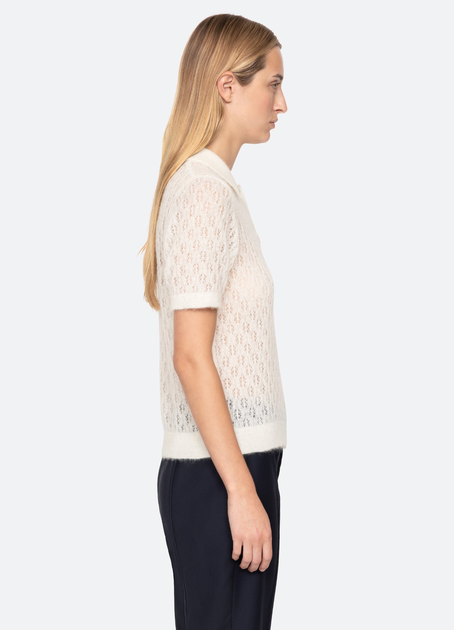 Sea New York Teagan S/S Sweater - Cream