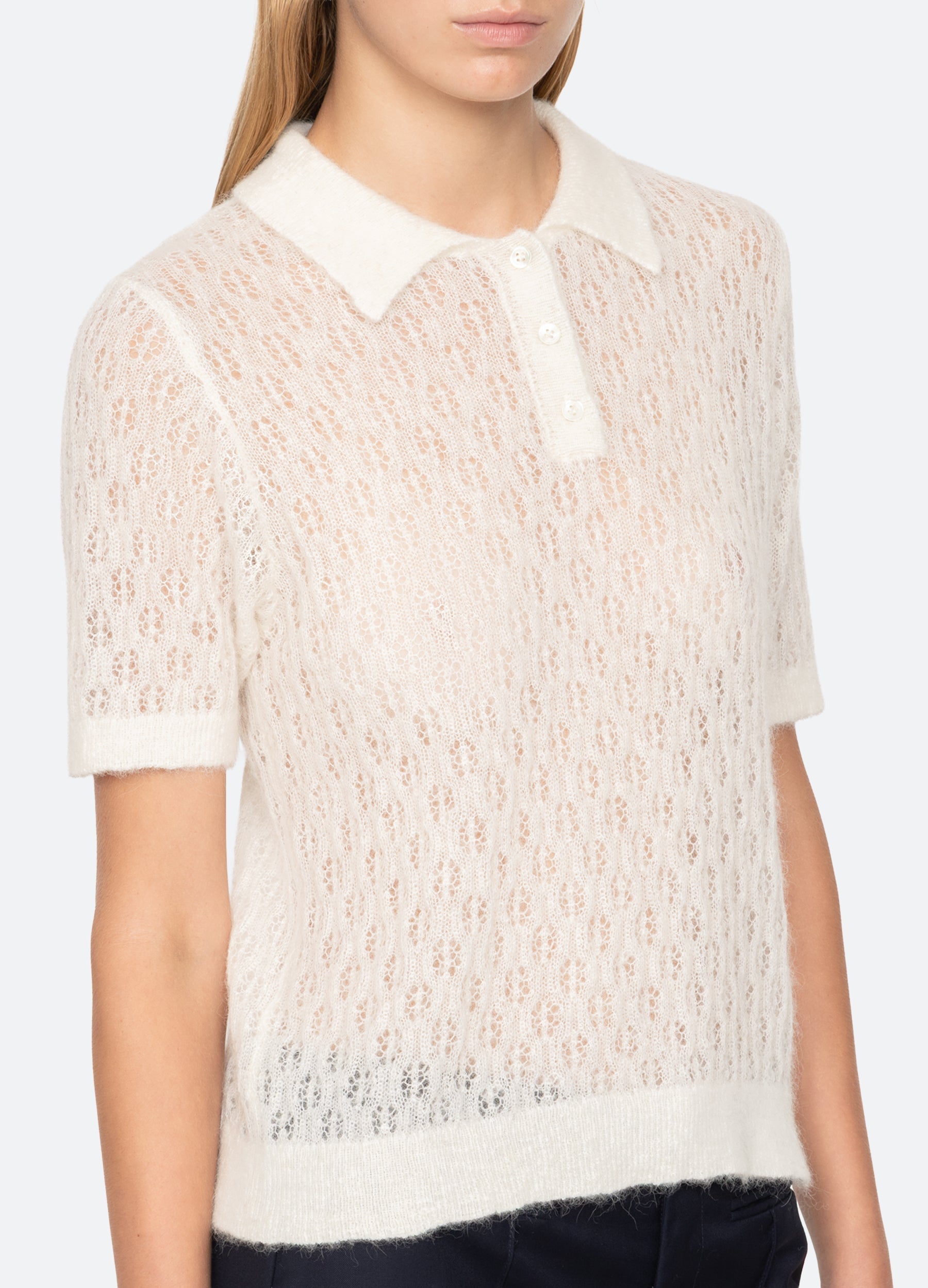 Sea New York Teagan S/S Sweater - Cream