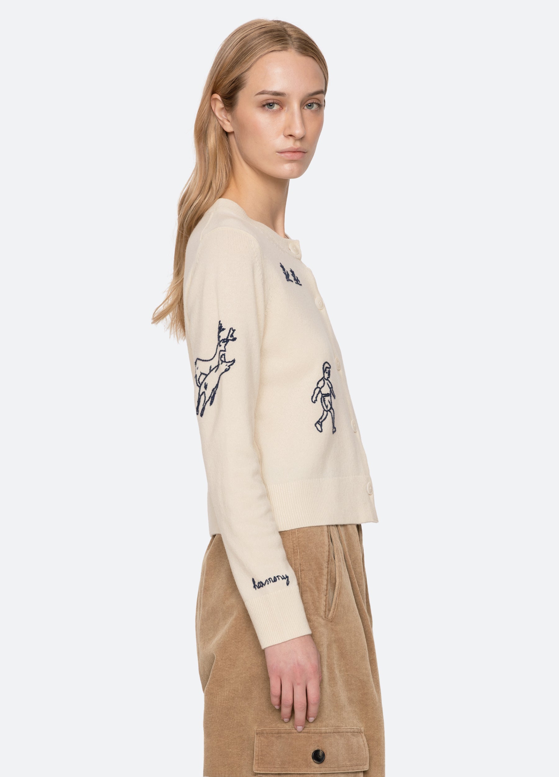 Sea New York Demi Cardigan - Ivory