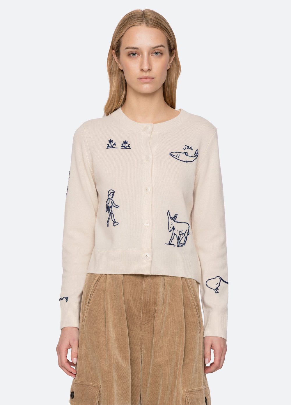 Sea New York Demi Cardigan - Ivory