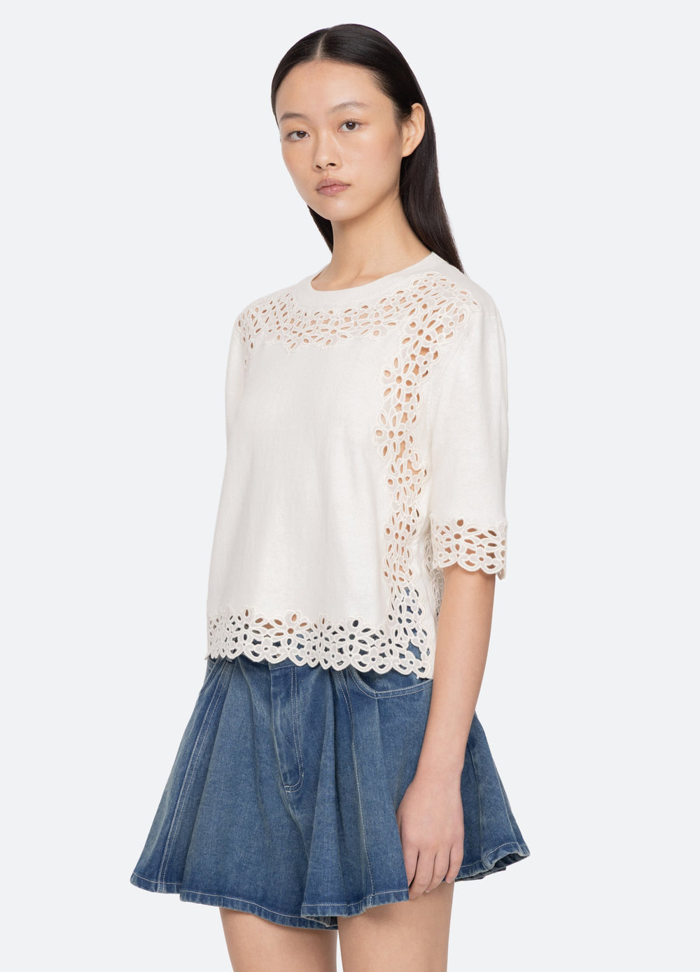 Sea New York Leila Sweater - Cream