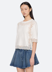Sea New York Leila Sweater - Cream