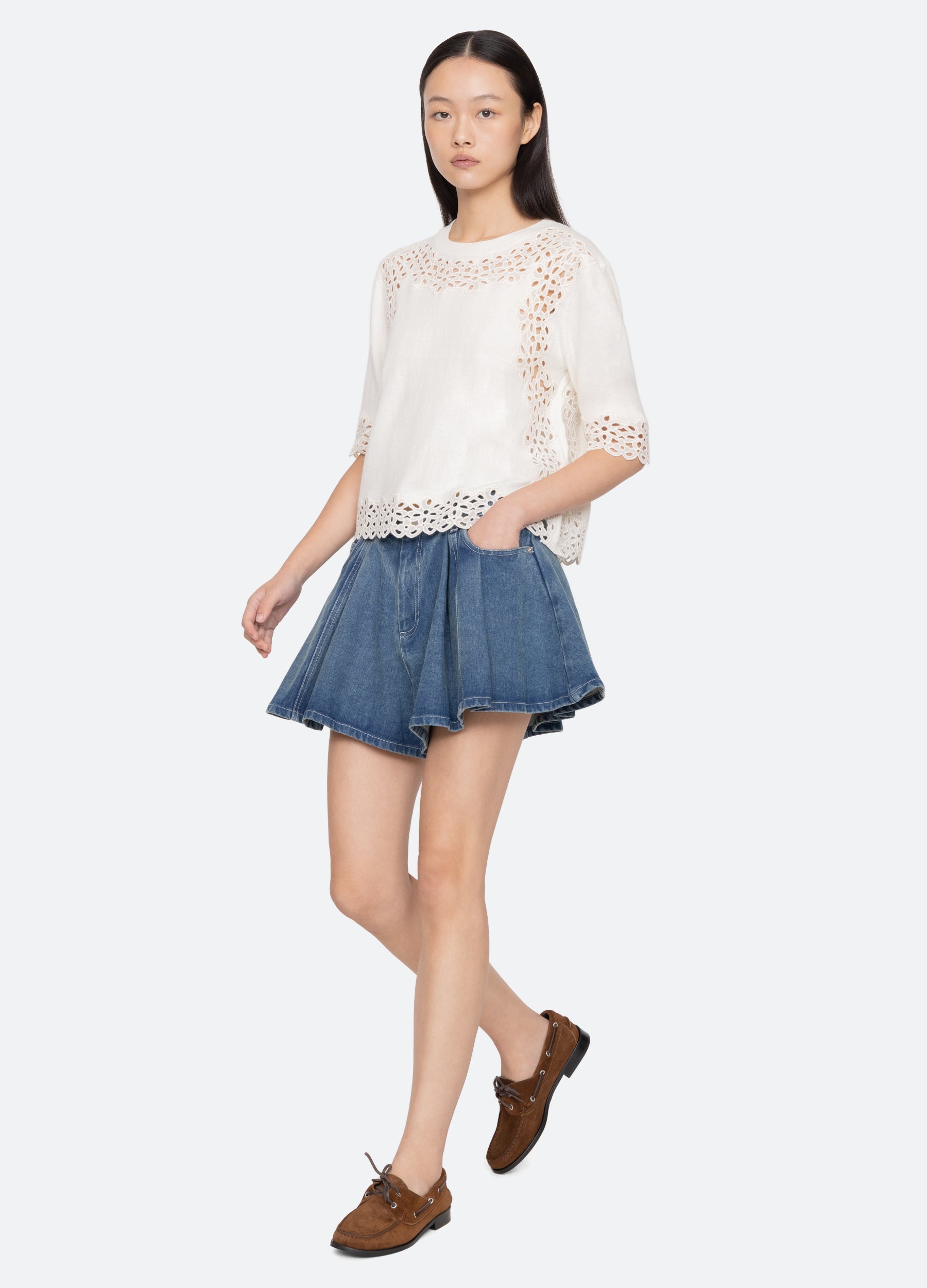 Sea New York Leila Sweater - Cream