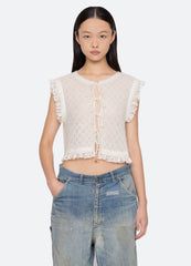 Sea New York Teagan Vest - Cream