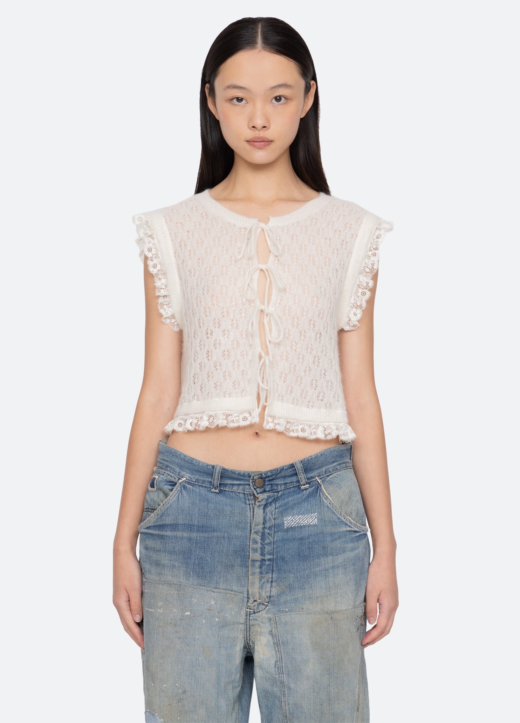 Sea New York Teagan Vest - Cream