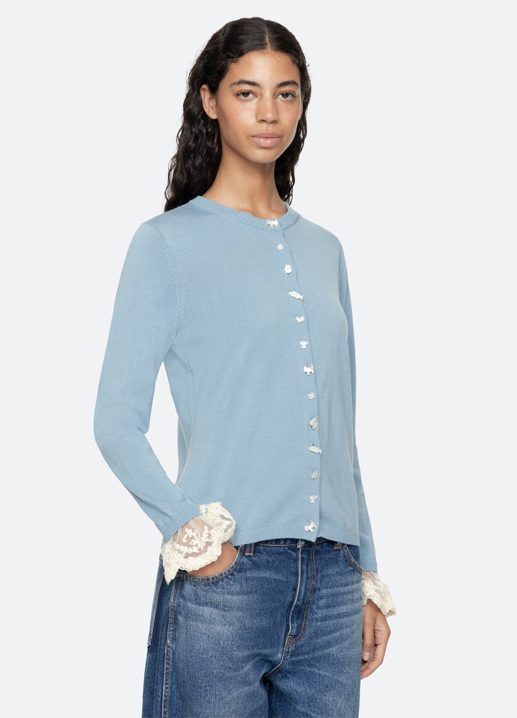 Sea New York Diane Cardigan - Black