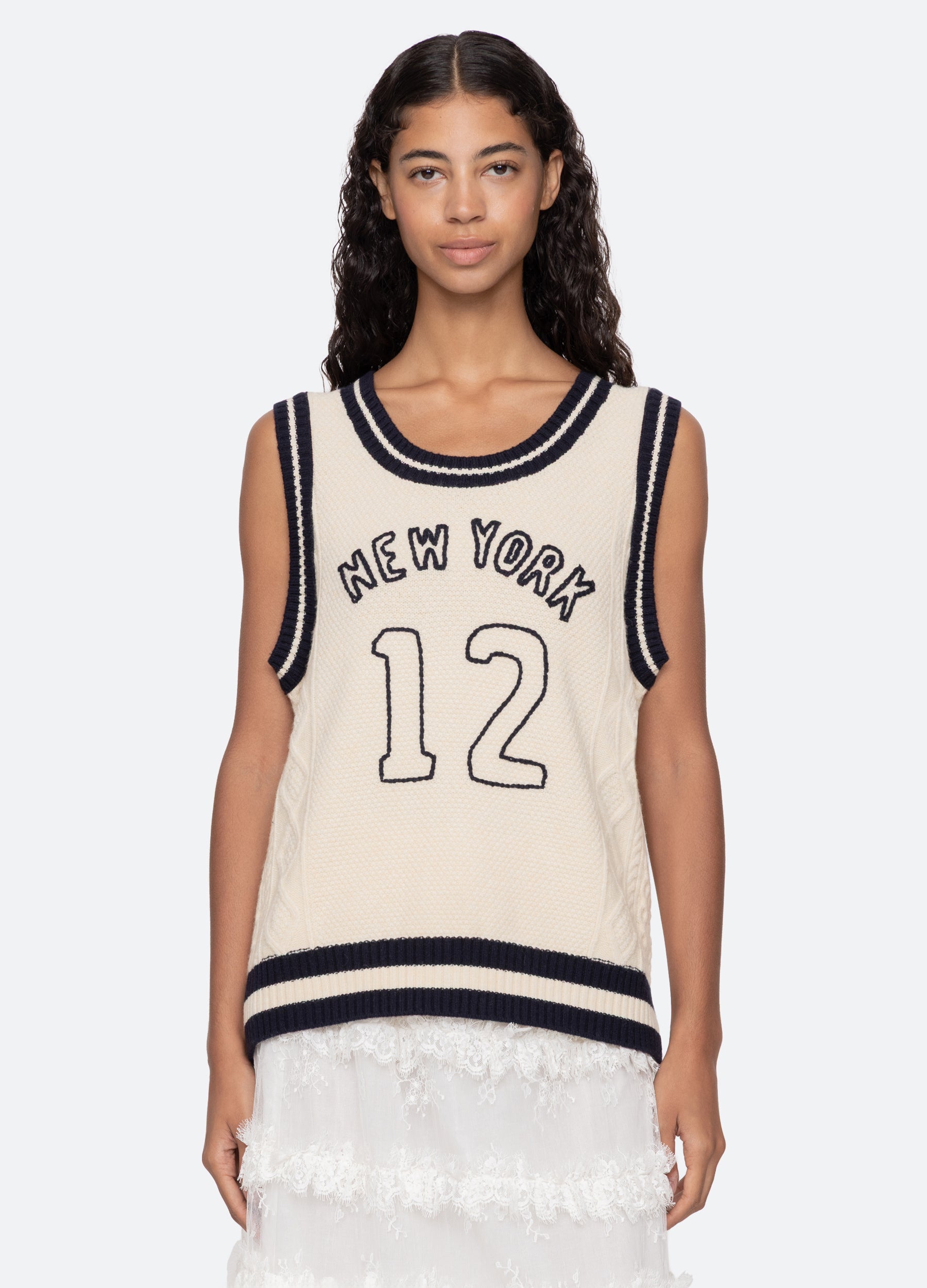 Sea New York Maren Vest - Cream
