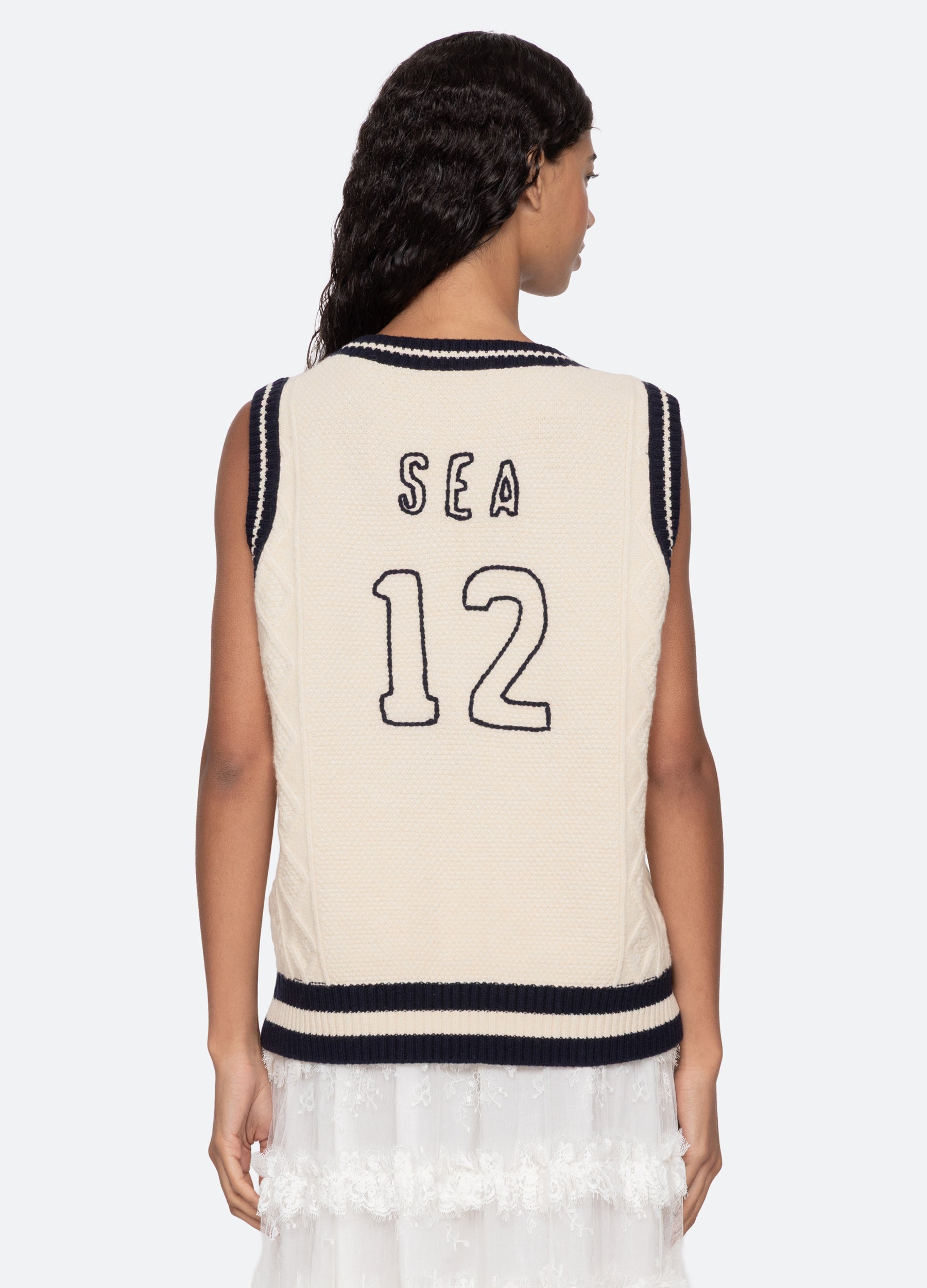 Sea New York Maren Vest - Cream