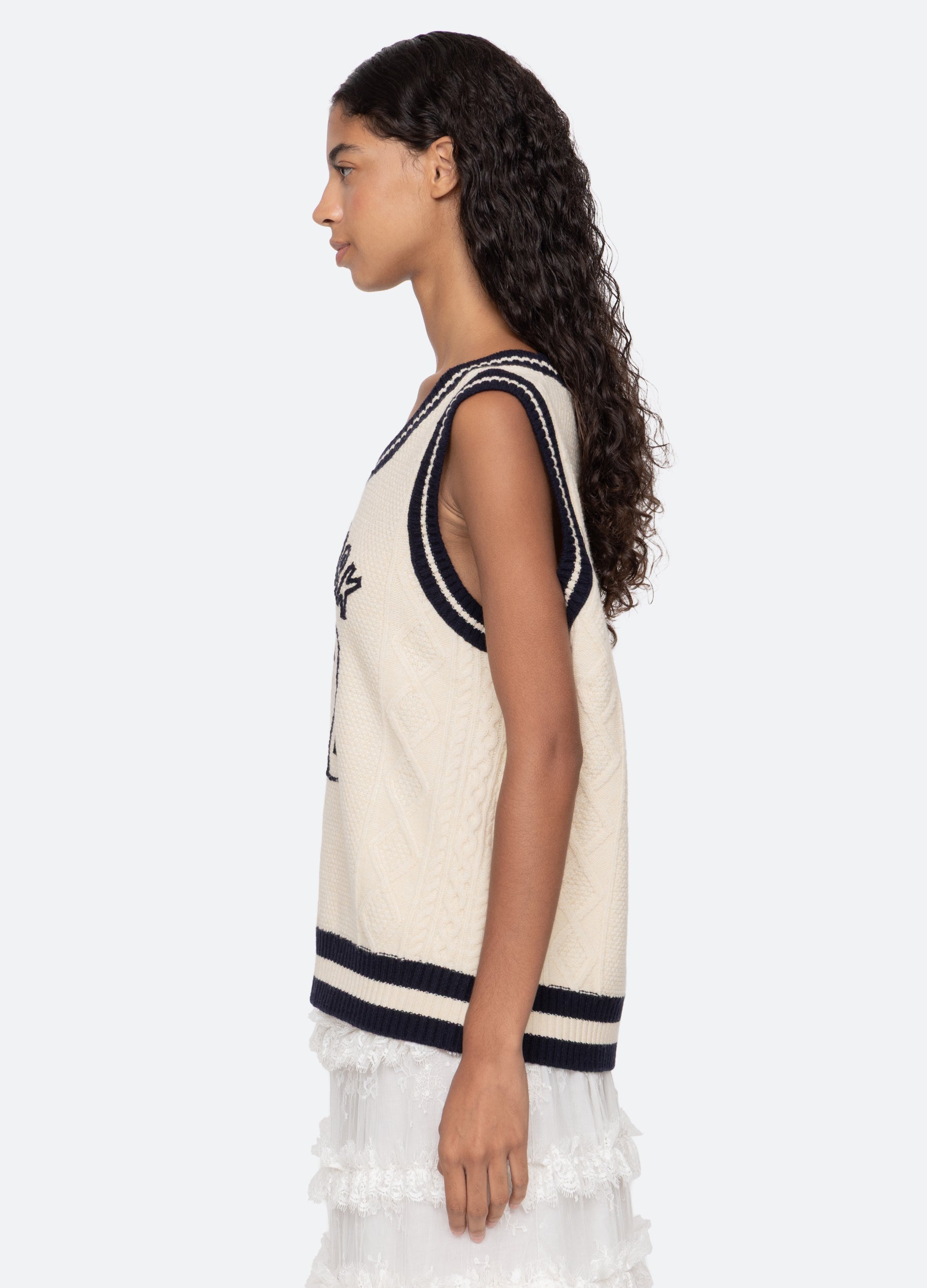 Sea New York Maren Vest - Cream