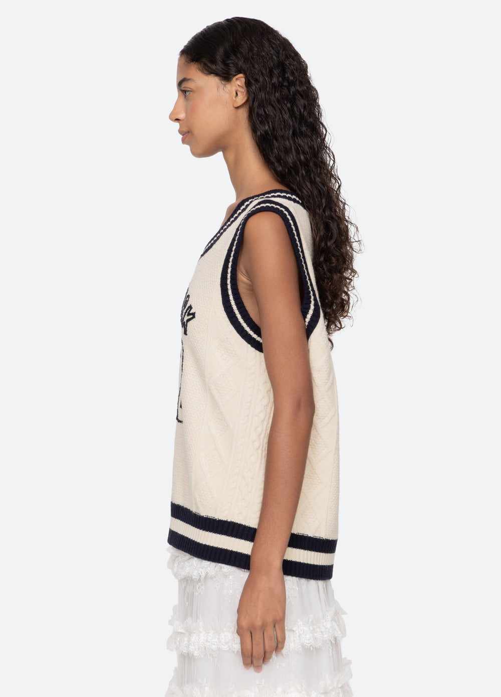 Sea New York Maren Vest - Cream