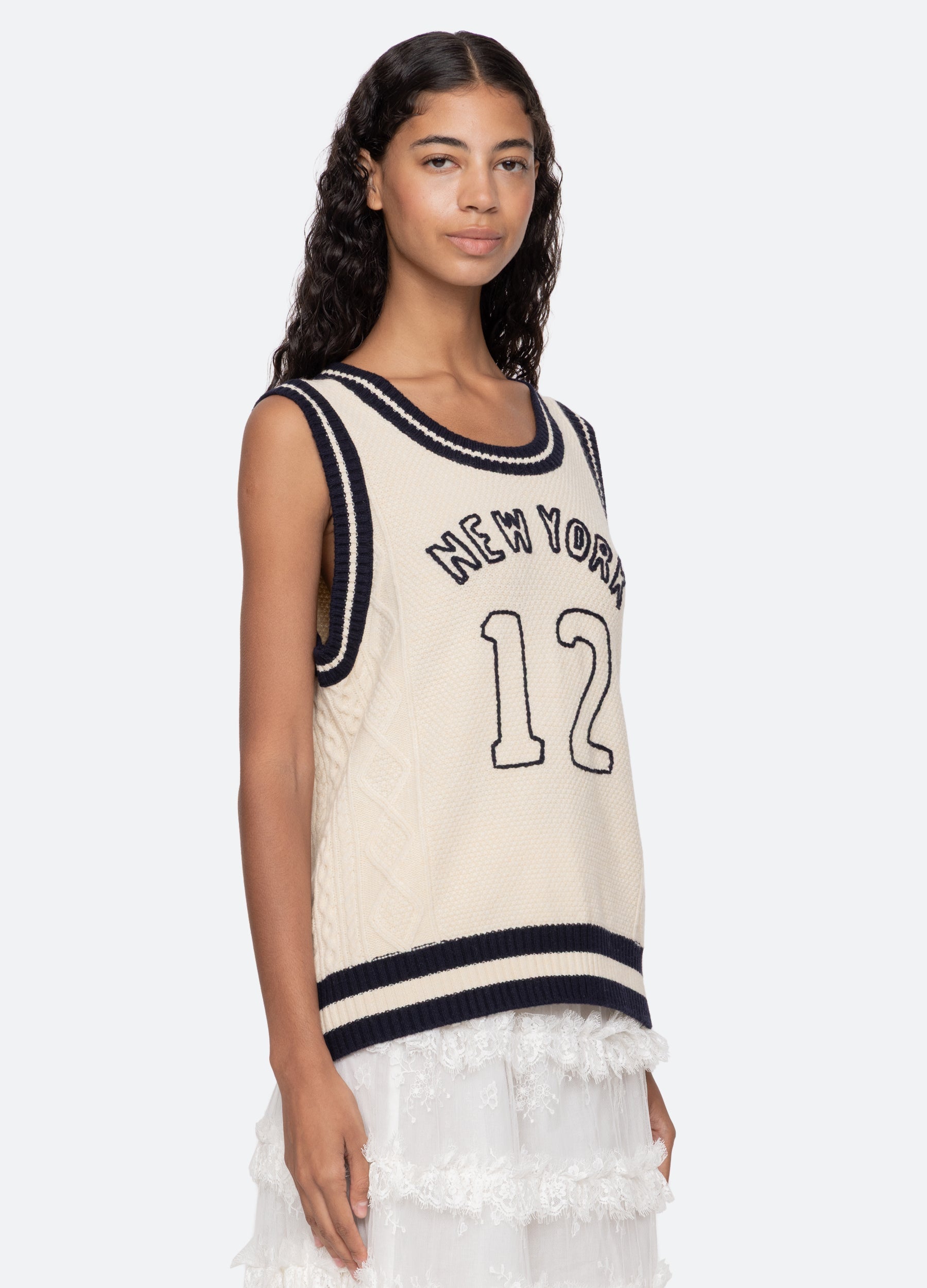 Sea New York Maren Vest - Cream