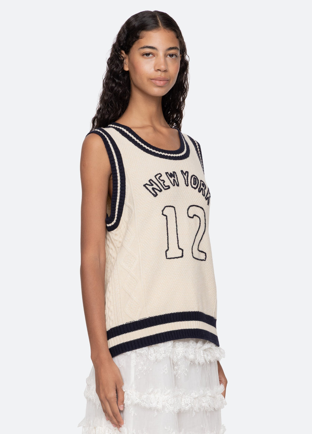 Sea New York Maren Vest - Cream