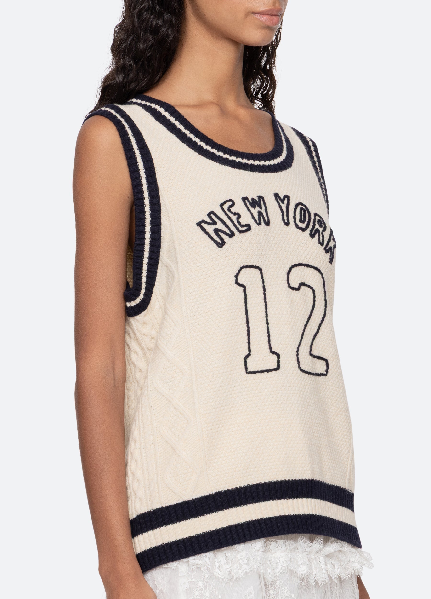 Sea New York Maren Vest - Cream