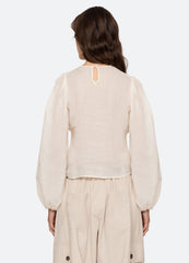 Sea New York Solene L/S Top - Cream