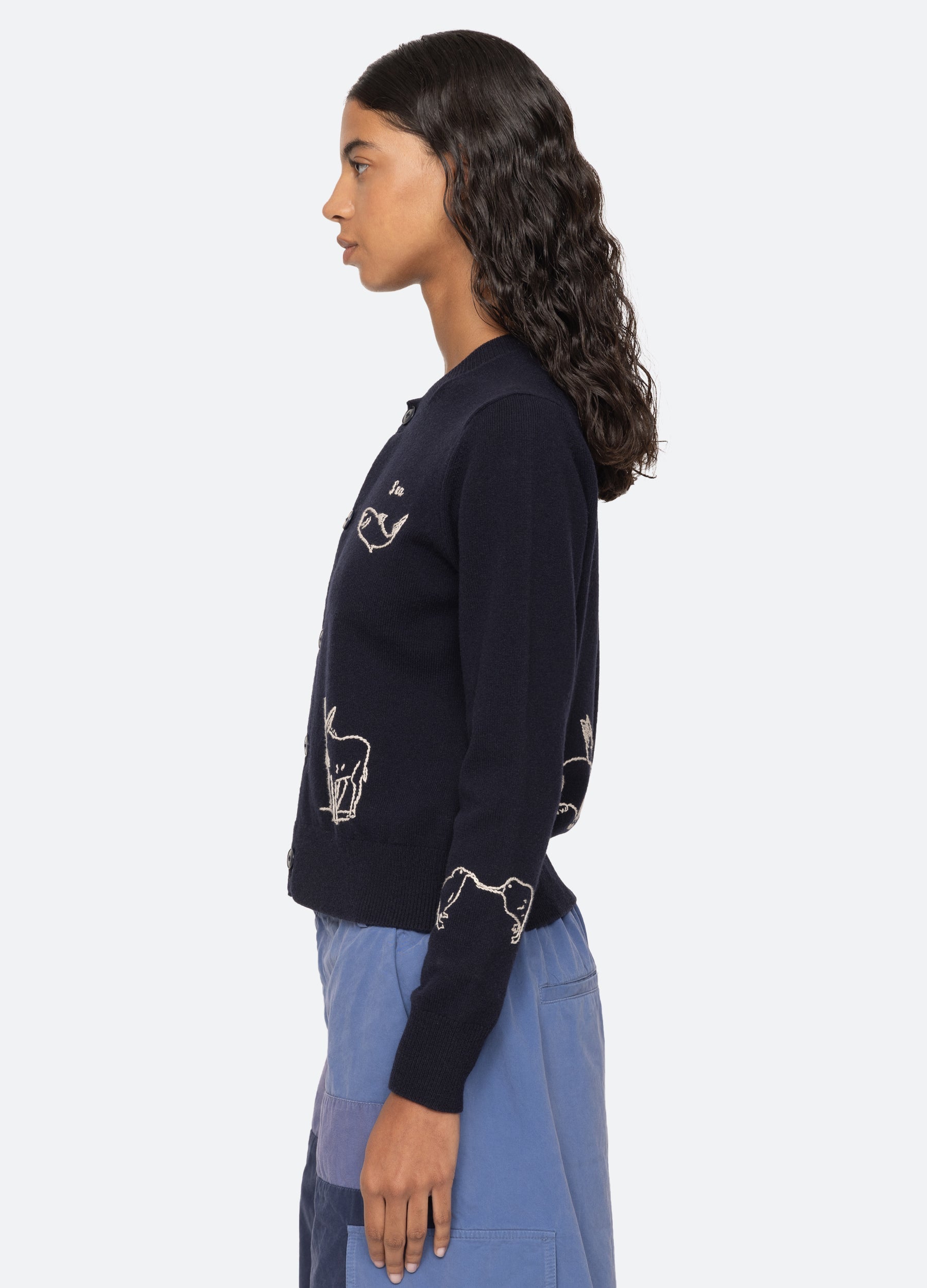 Sea New York Demi Cardigan - Navy