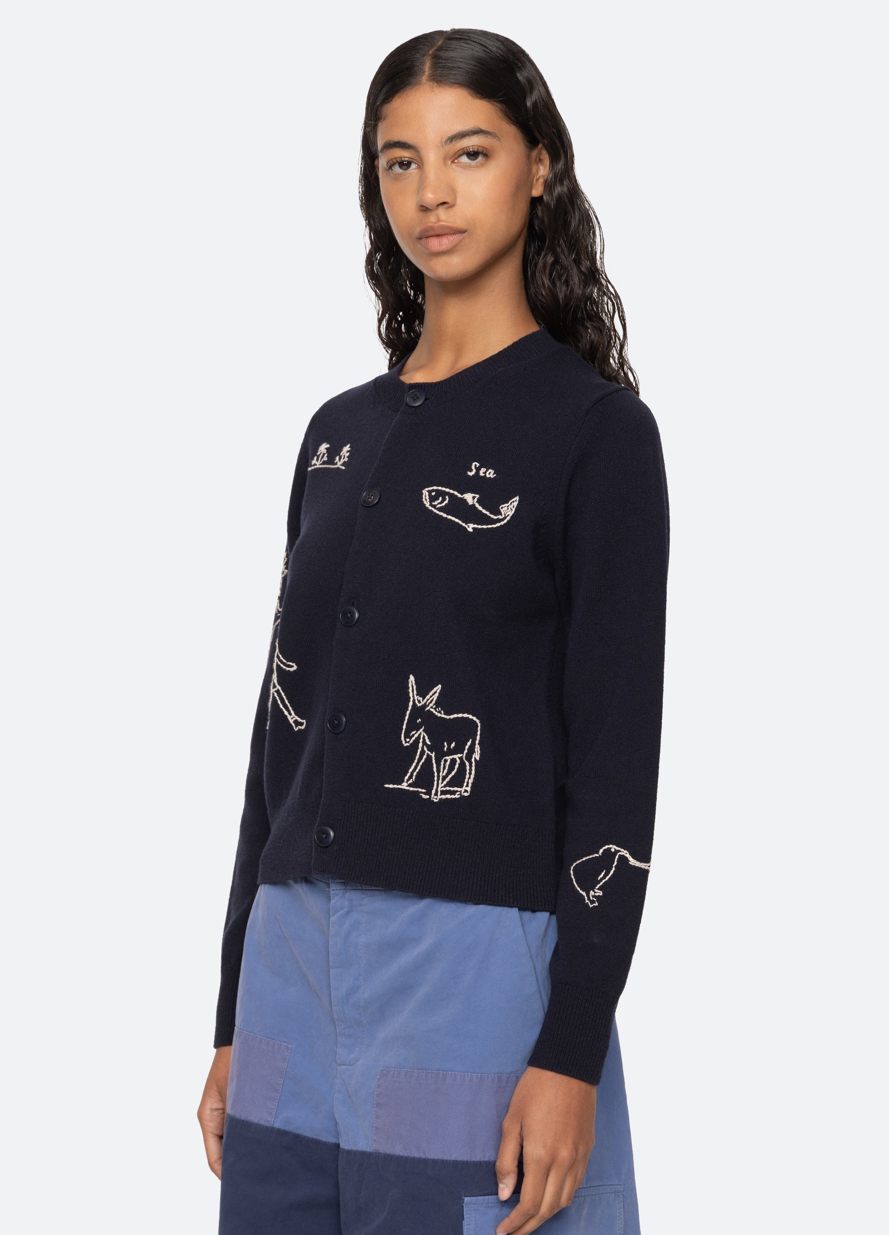 Sea New York Demi Cardigan - Navy