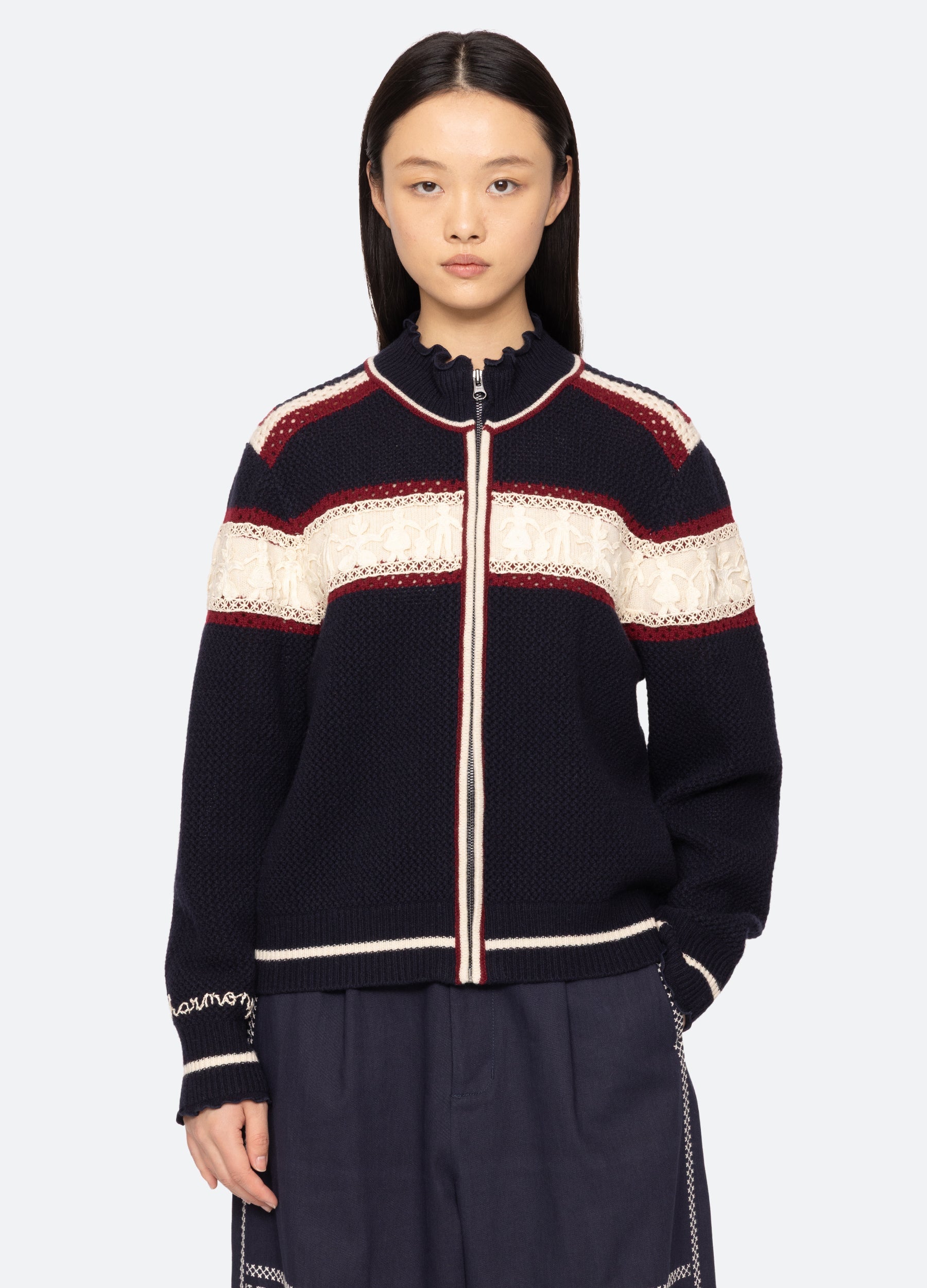 Sea New York Hester Zip Cardigan - Multi