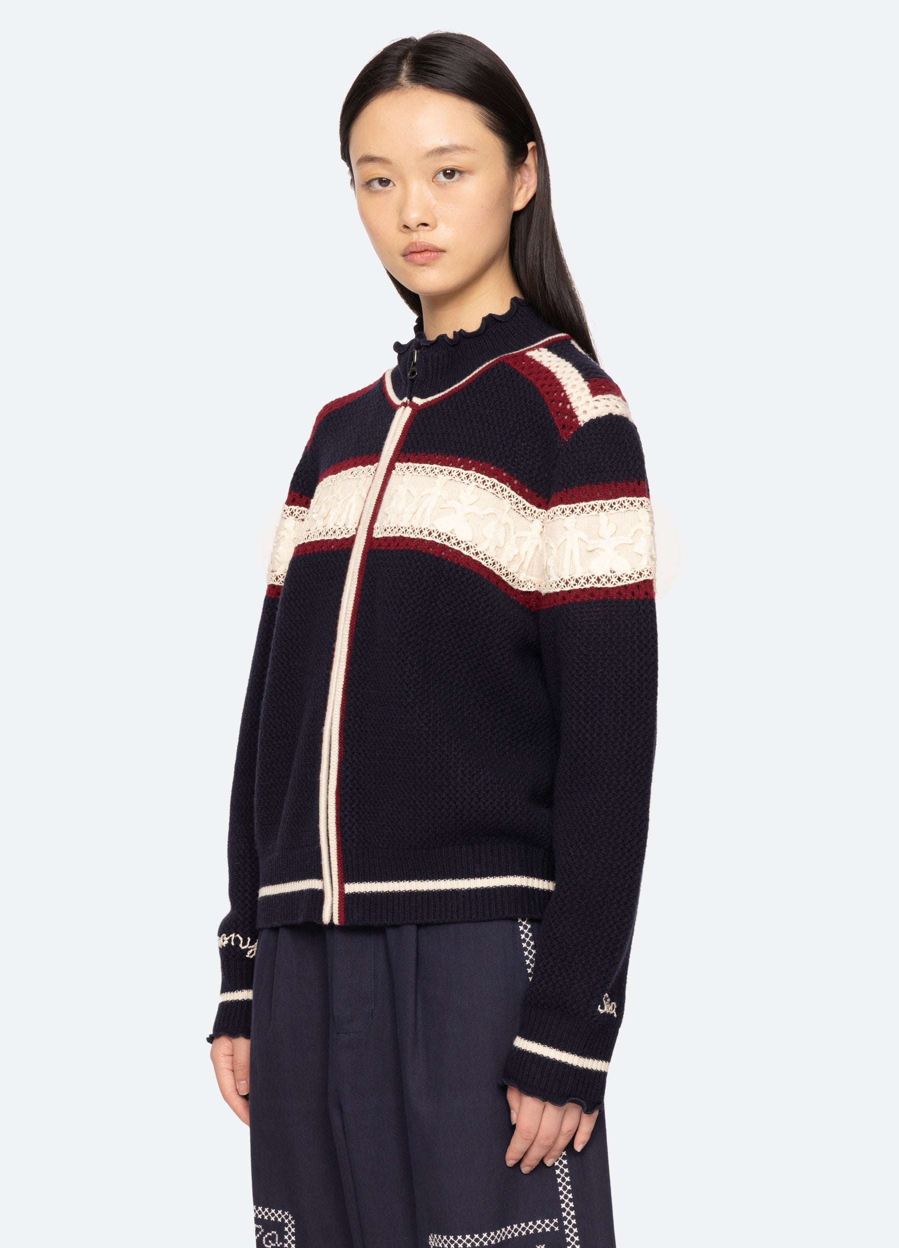 Sea New York Hester Zip Cardigan - Multi