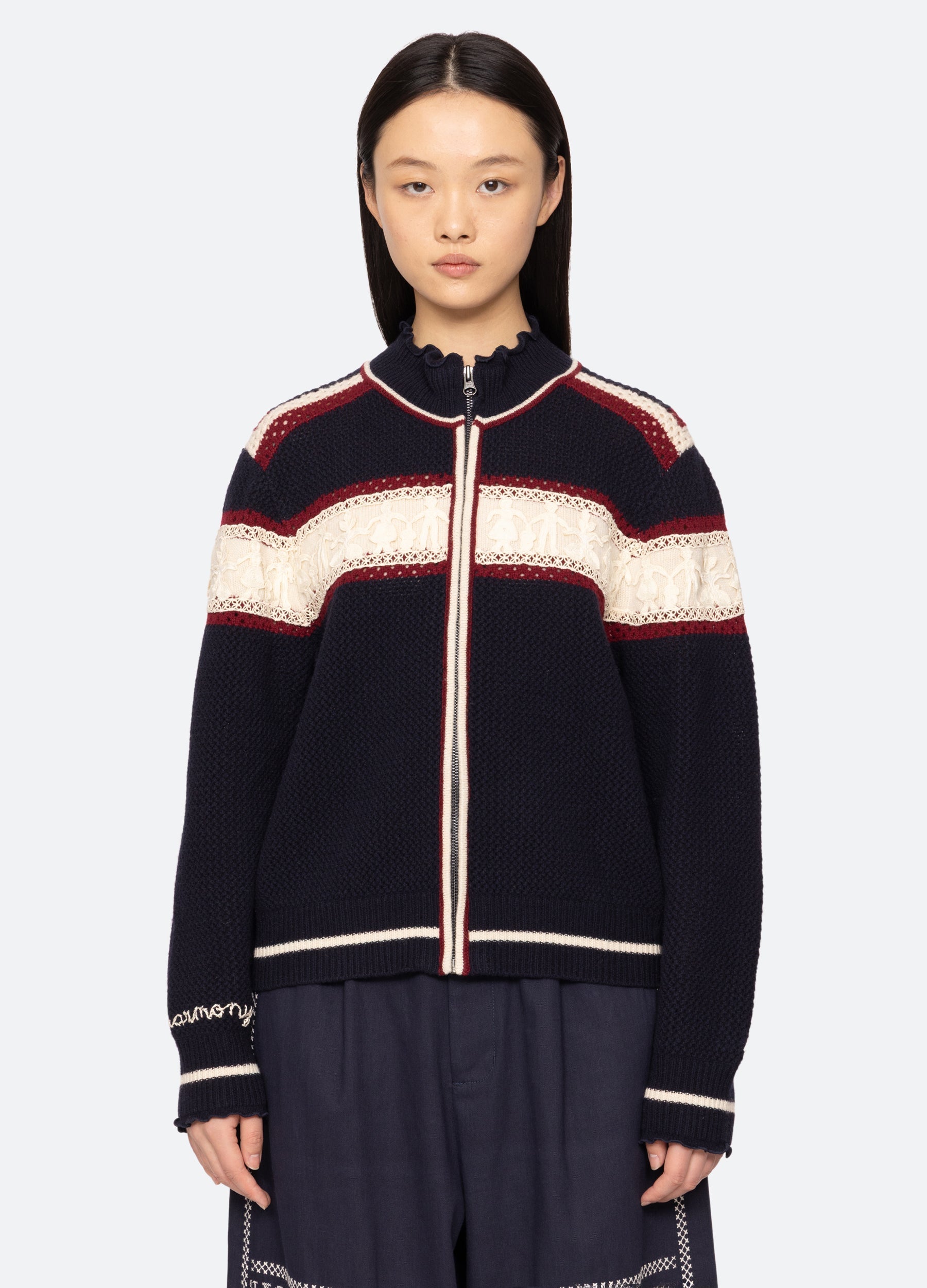 Sea New York Hester Zip Cardigan - Multi