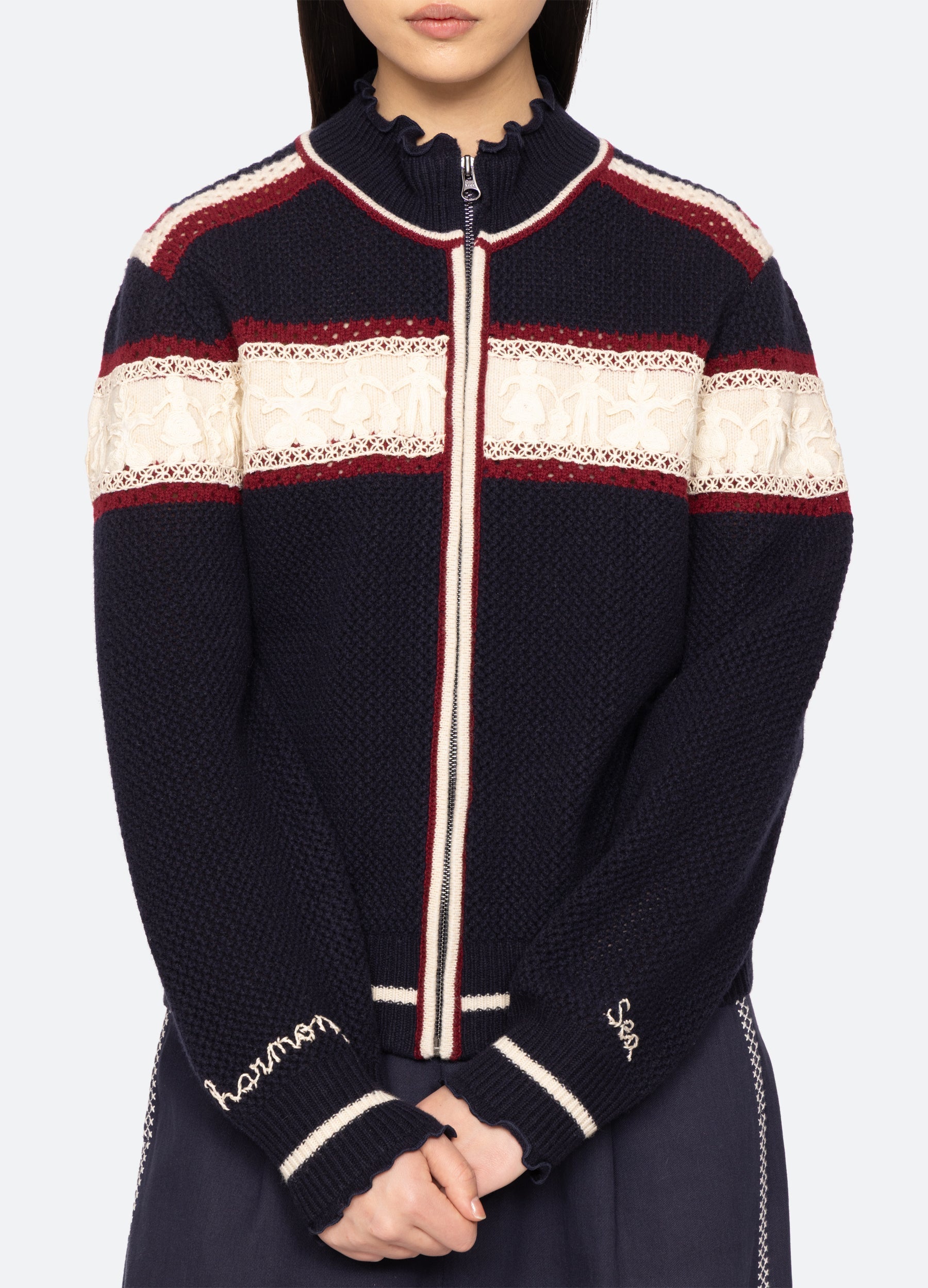 Sea New York Hester Zip Cardigan - Multi