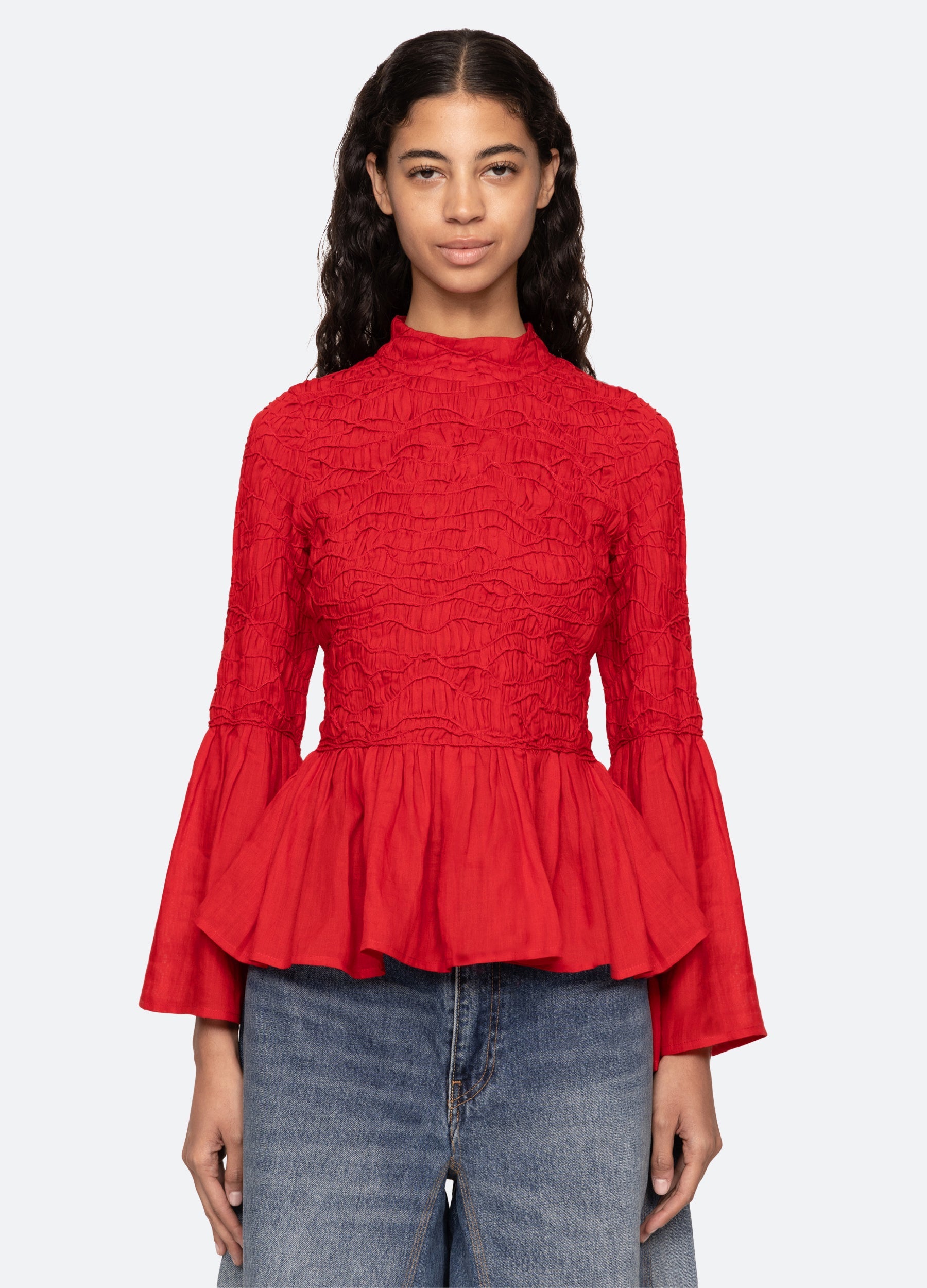 Sea New York Imogen L/S Top - Red