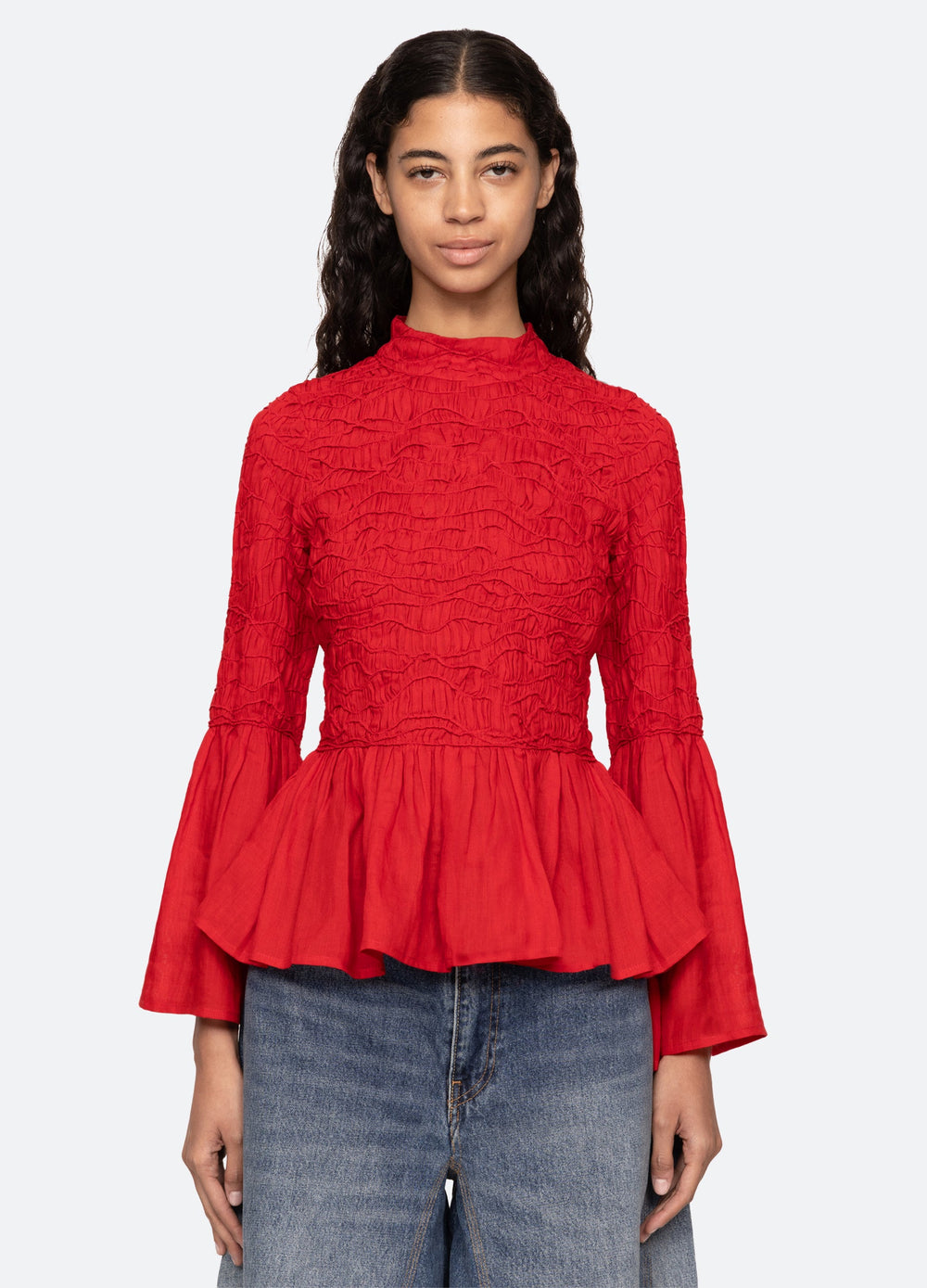 Sea New York Imogen L/S Top - Red