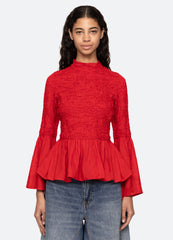 Sea New York Imogen L/S Top - Red