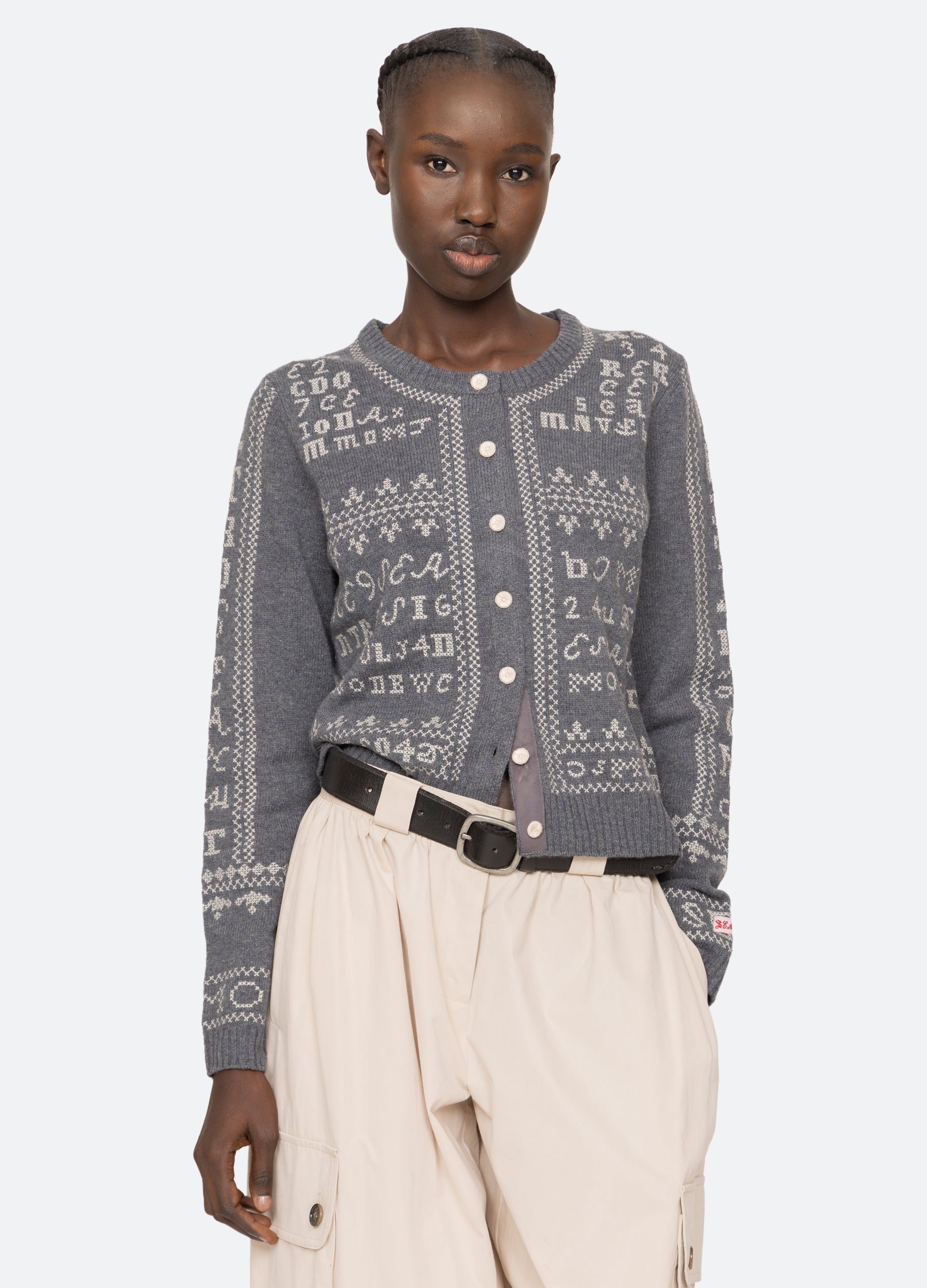 Sea New York Kit Cardigan - Burgundy