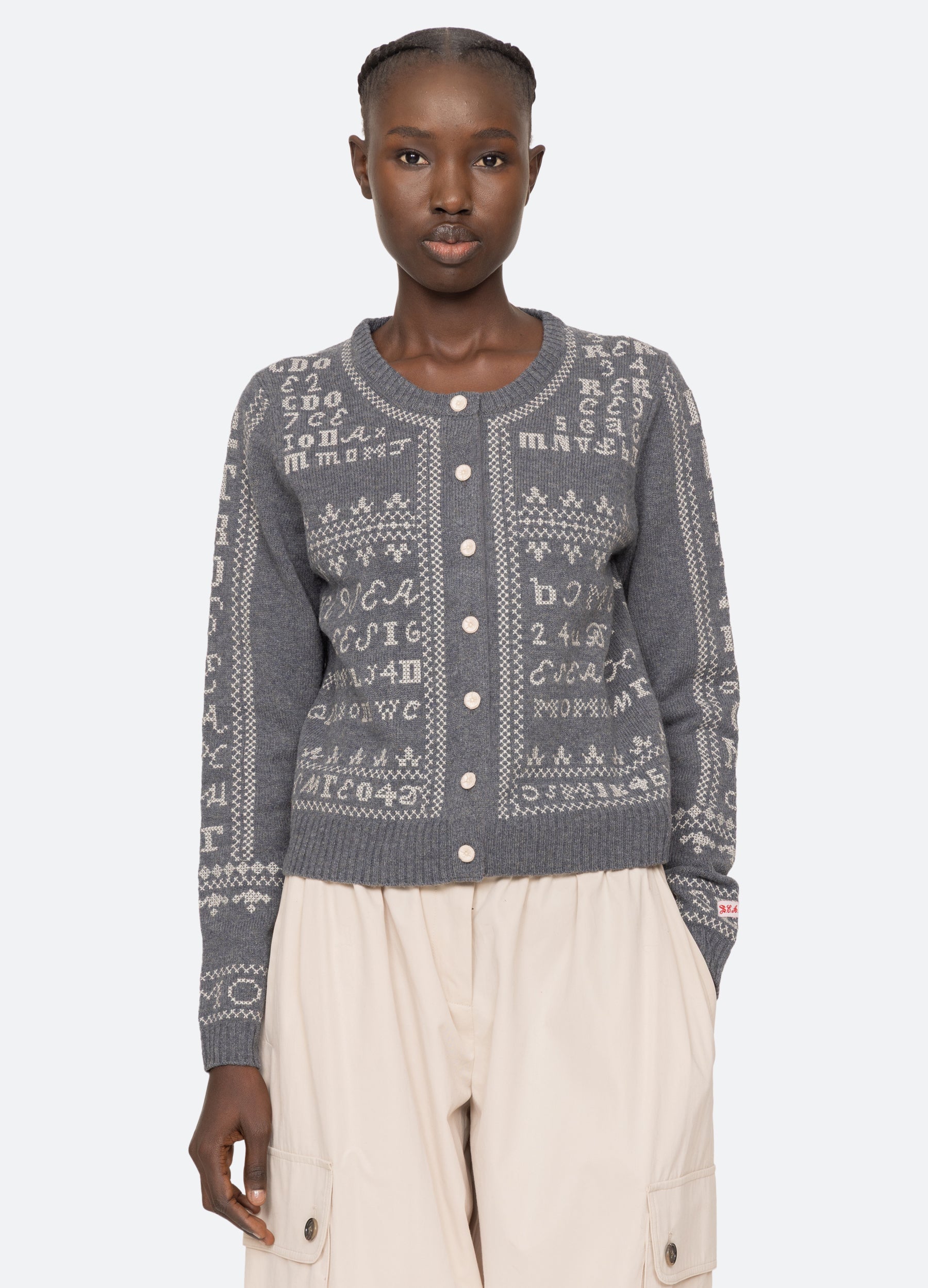 Sea New York Kit Cardigan - Burgundy