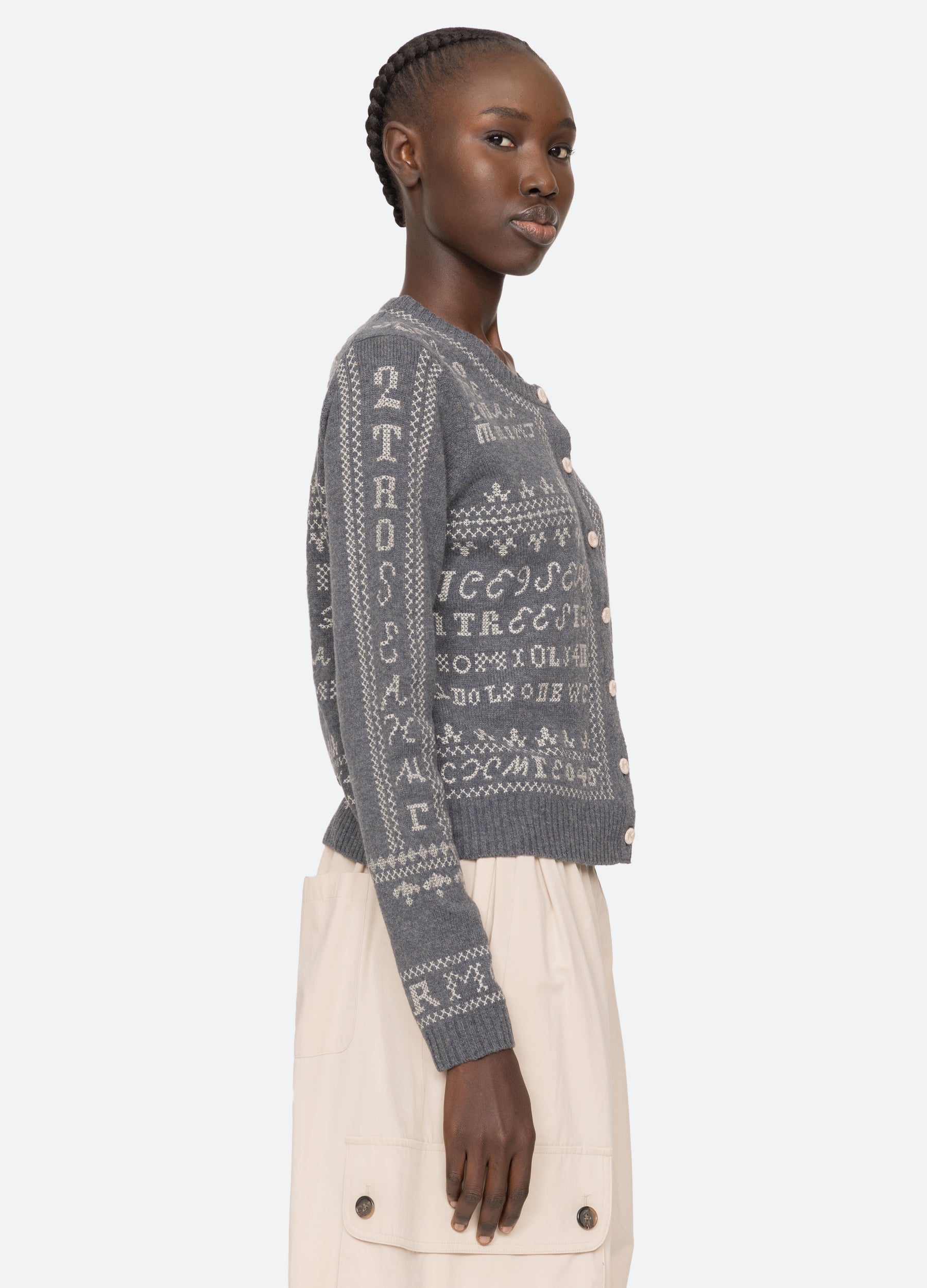 Sea New York Kit Cardigan - Burgundy