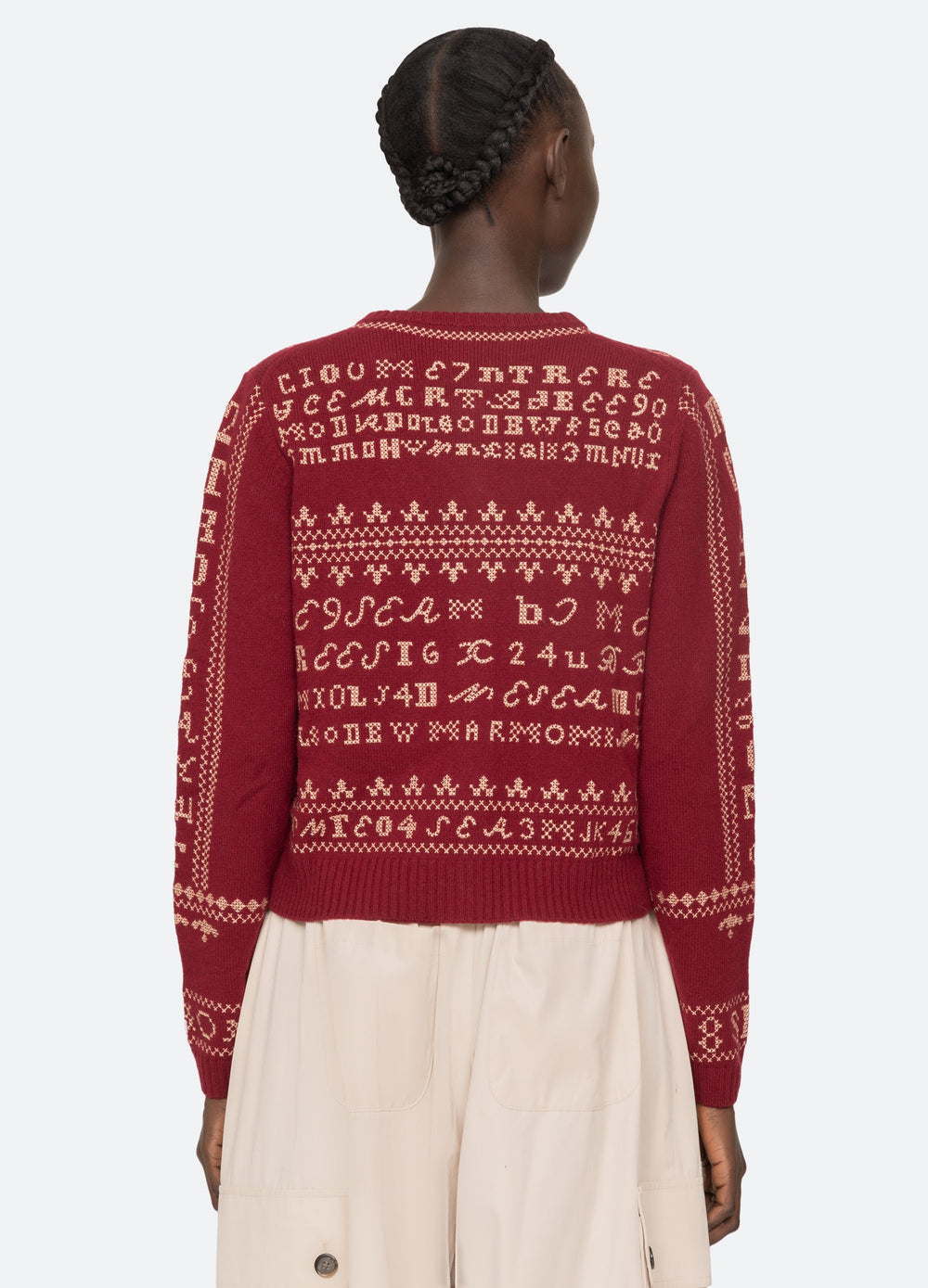 Sea New York Kit Cardigan - Burgundy