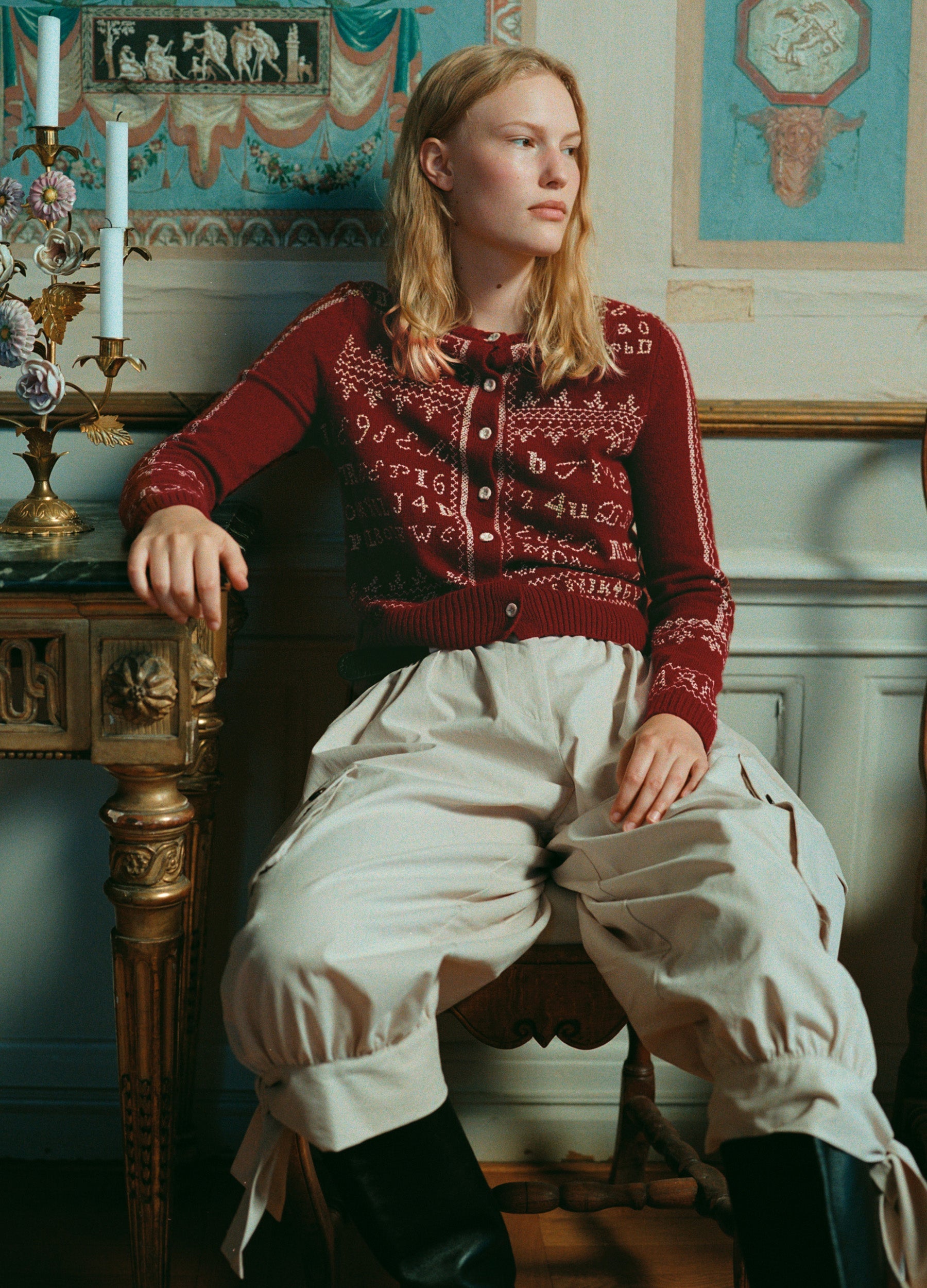 Sea New York Kit Cardigan - Burgundy