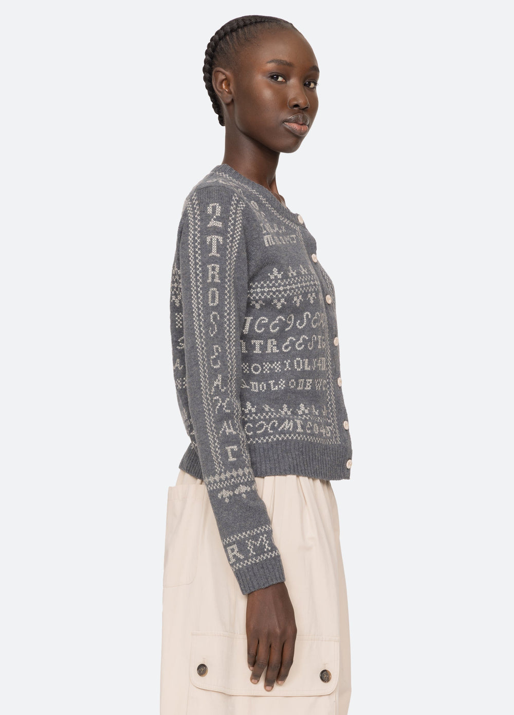 Sea New York Kit Cardigan - Burgundy